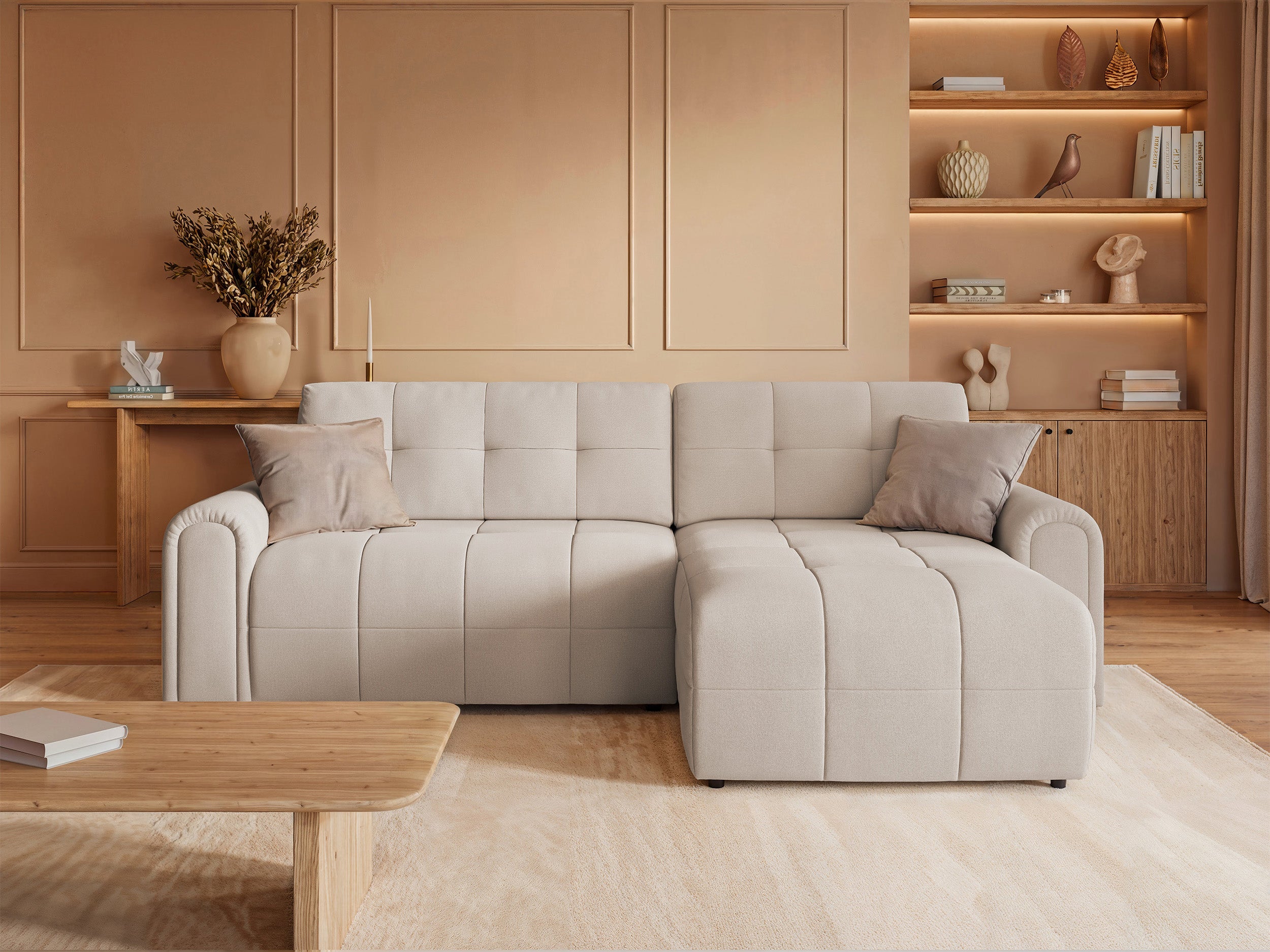 selsey-simolla-ecksofa-mit-schlaffunktion-l-form-rechts-mit-stauraum-cremefarben image 2