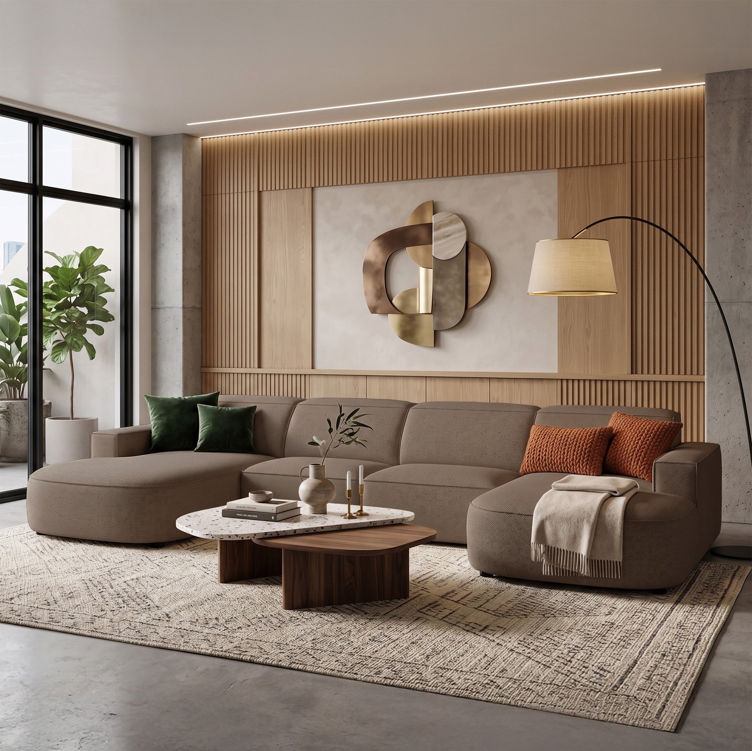 selsey-sallmo-modulares-ecksofa-u-f-rmig-hellbraun-hydrophobes-chenille image 2