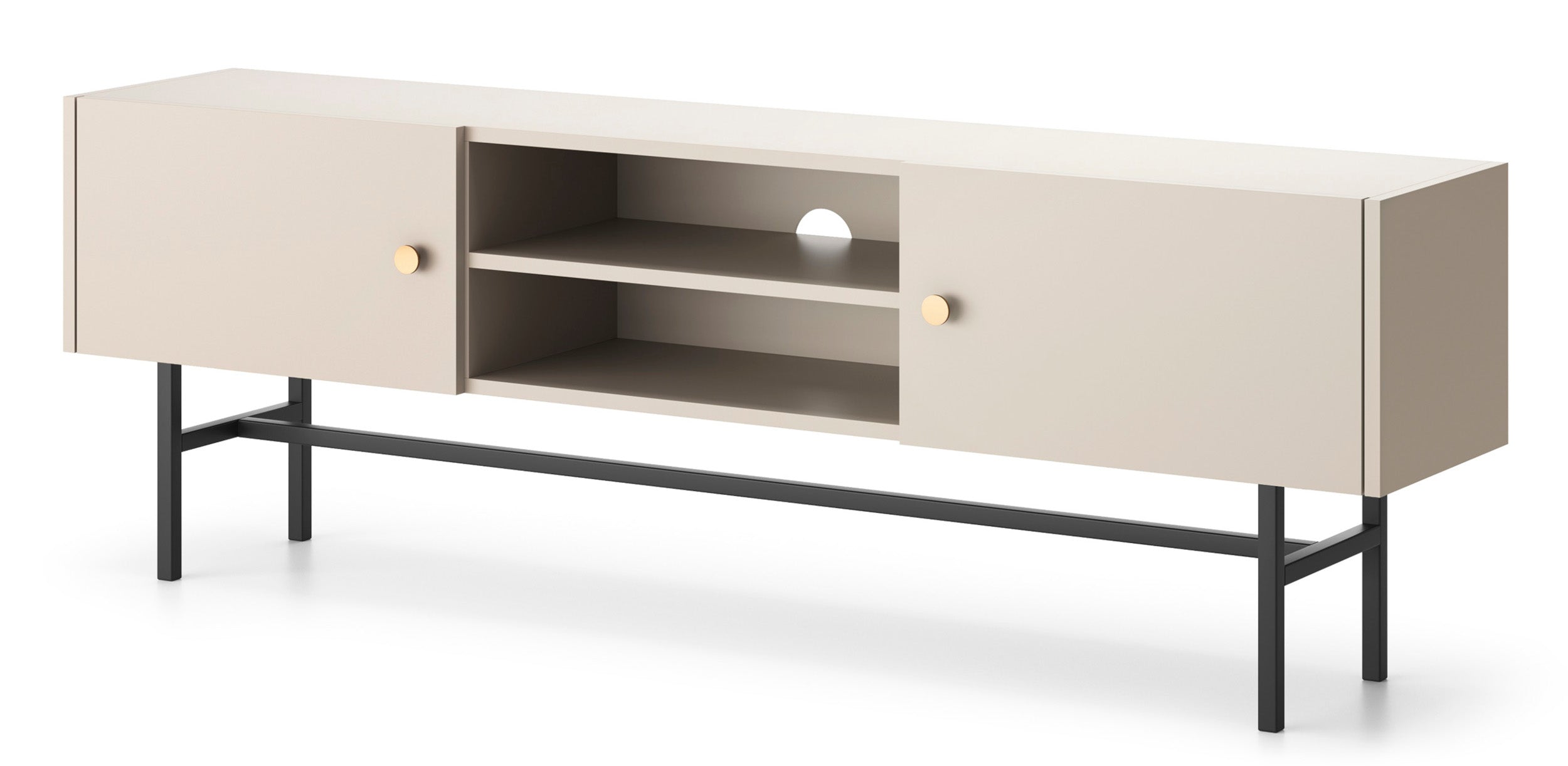selsey-divenos-tv-schrank-zweifl-gelig-155-cm-mit-nischen-grau-beige image 1