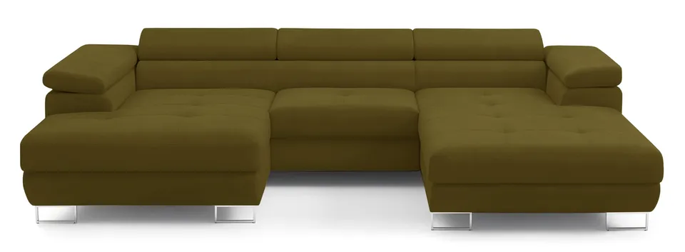 selsey-nollia-ecksofa-mit-schlaffunktion-u-form-links-oliv-boucl-verstellbare-ko image 1