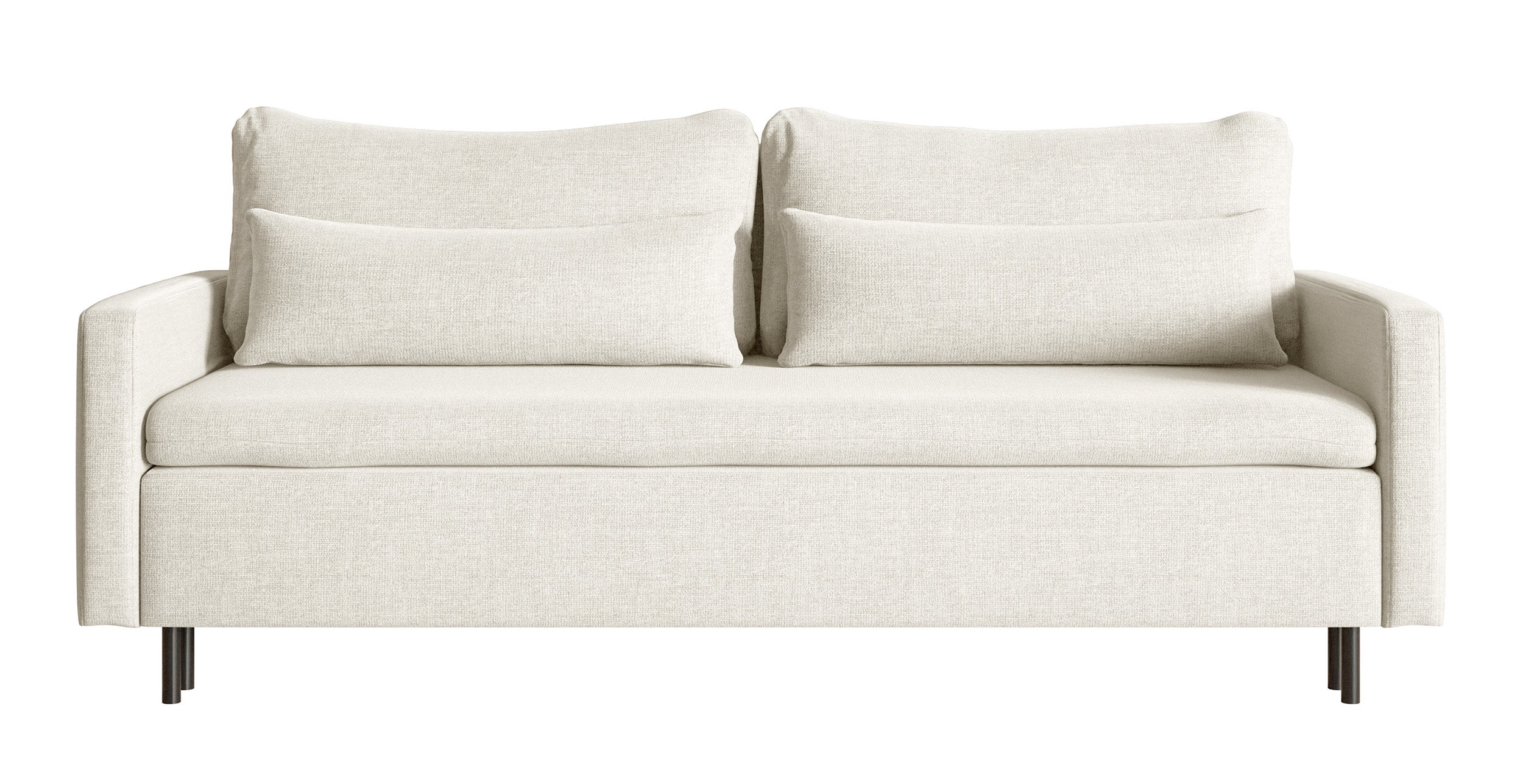 selsey-umpro-dreisitziges-schlafsofa-mit-stauraum-cremefarbenes-chenille image 1