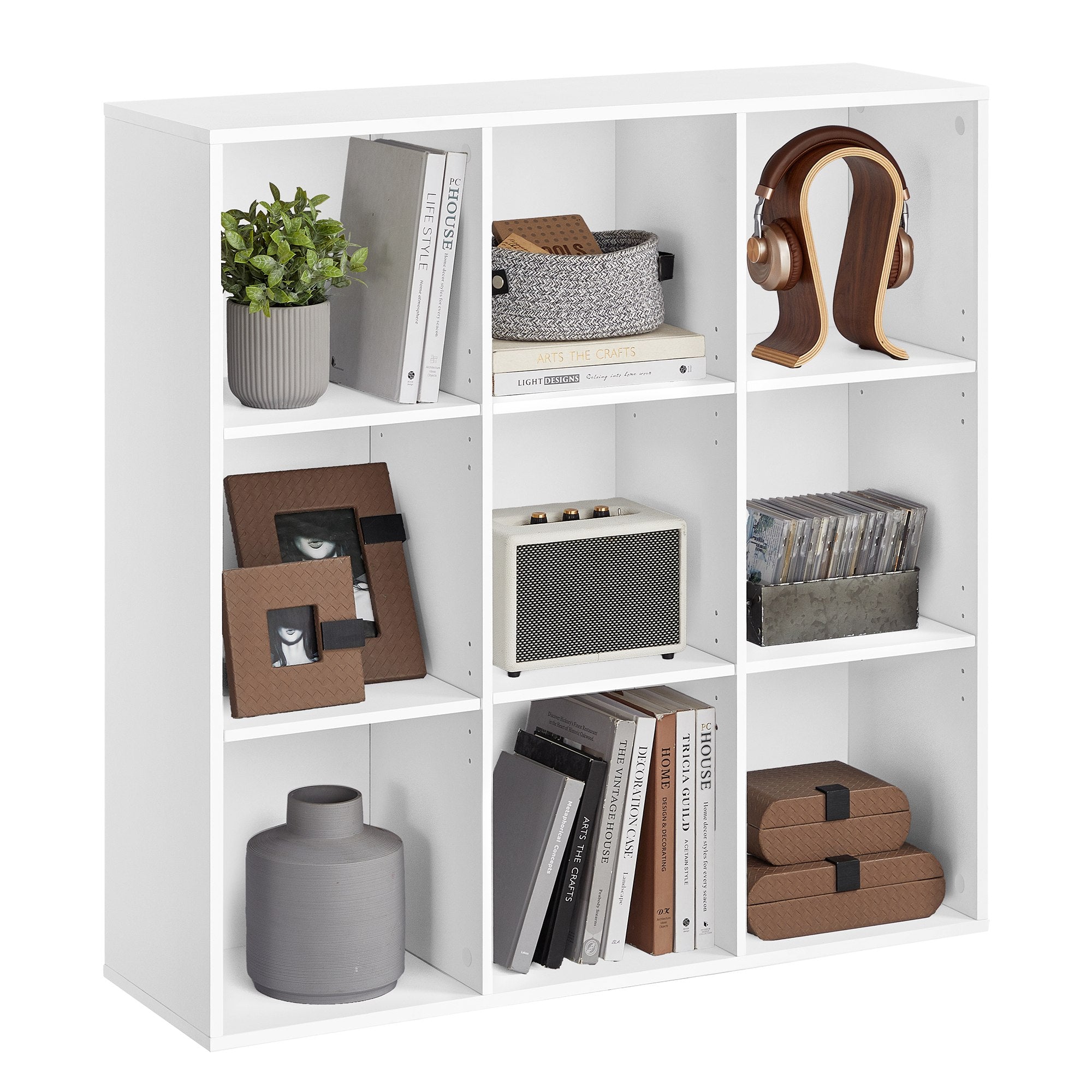 vasagle-b-cherschrank-mit-f-chern-f-r-wohnzimmer-oder-b-ro image 1