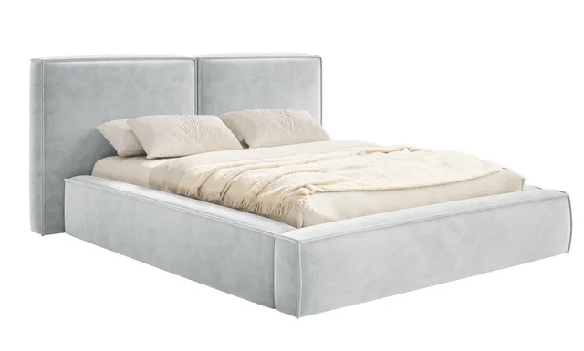 selsey-polsterbett-tilves-160x200-cm-mit-stauraum-hellgrauer-samt image 1