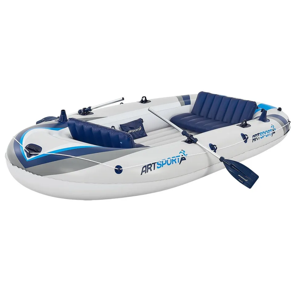 juskys-schlauchboot-paddelboot-3-22-m-mit-zwei-sitzb-nken-4-personen-360-kg image 1