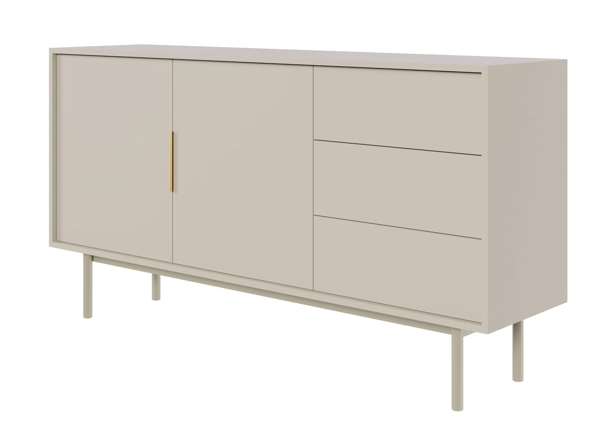 selsey-viviaro-kommode-mit-2-t-ren-und-3-schubladen-154-cm-kaschmir image 1
