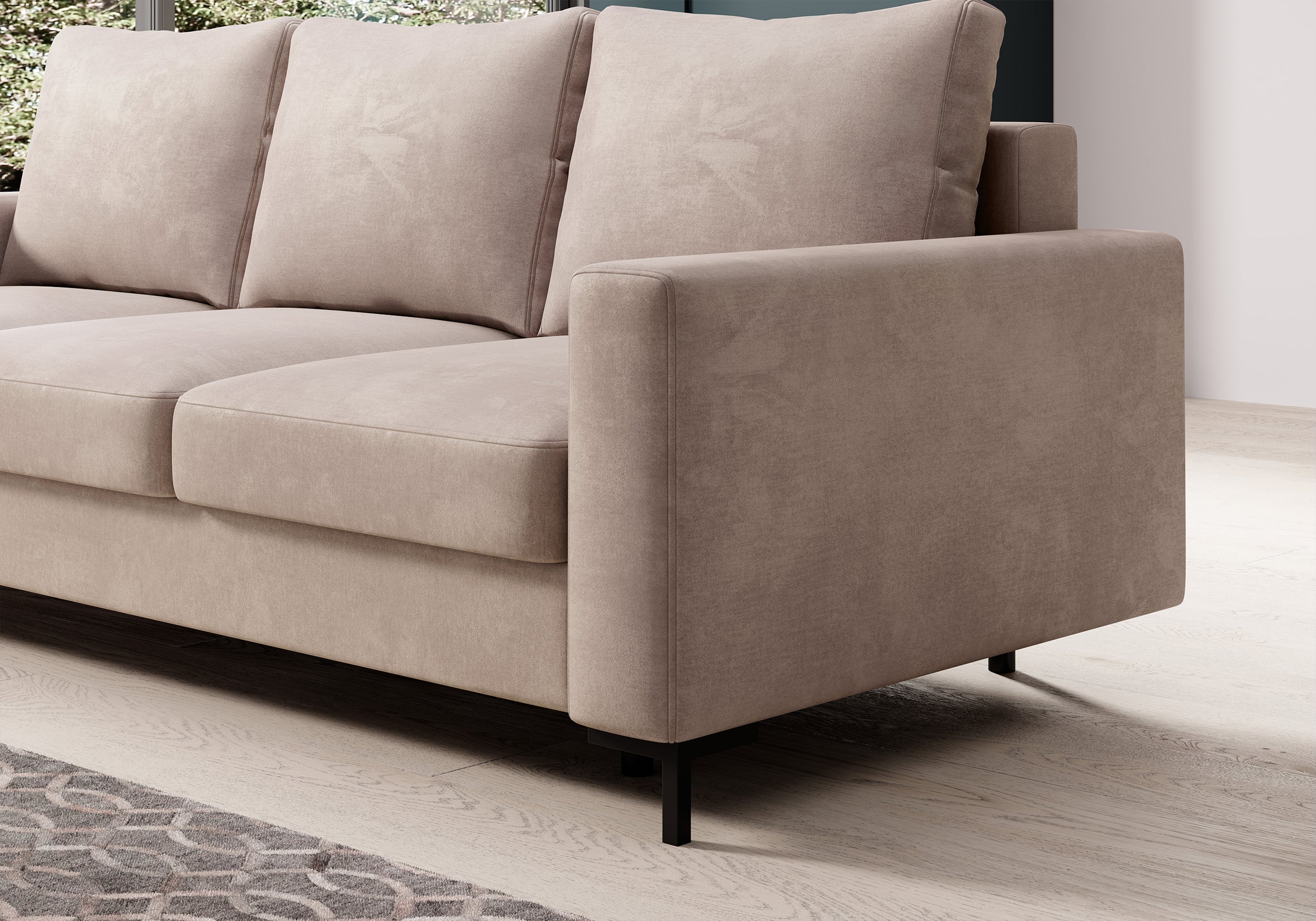selsey-mokpeo-dreisitziges-schlafsofa-mit-stauraum-beige-samt image 4