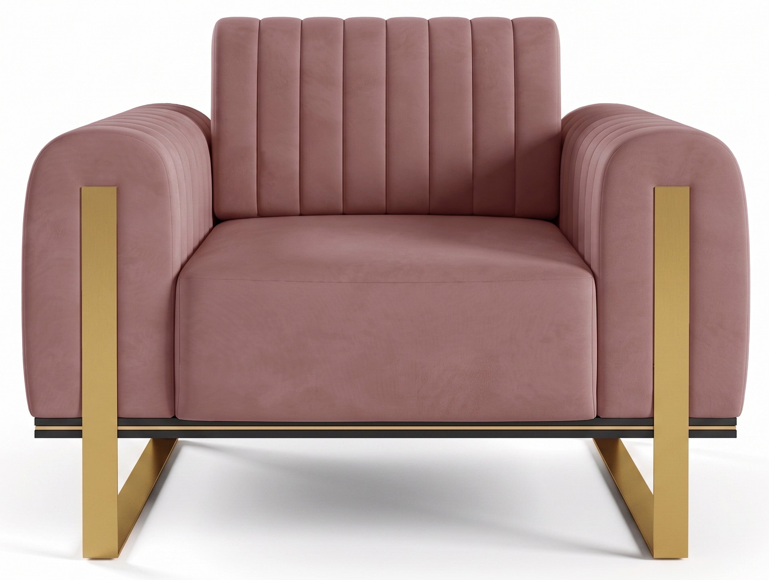 selsey-parissa-schalensitz-pinker-samt-mit-goldenen-beinen image 5