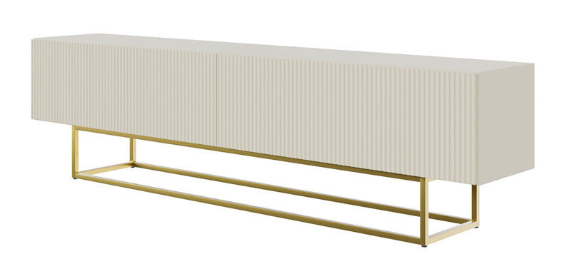 selsey-veldio-tv-schrank-175-cm-mit-gefr-ster-front-grau-beige-mit-goldenen-bein image 3