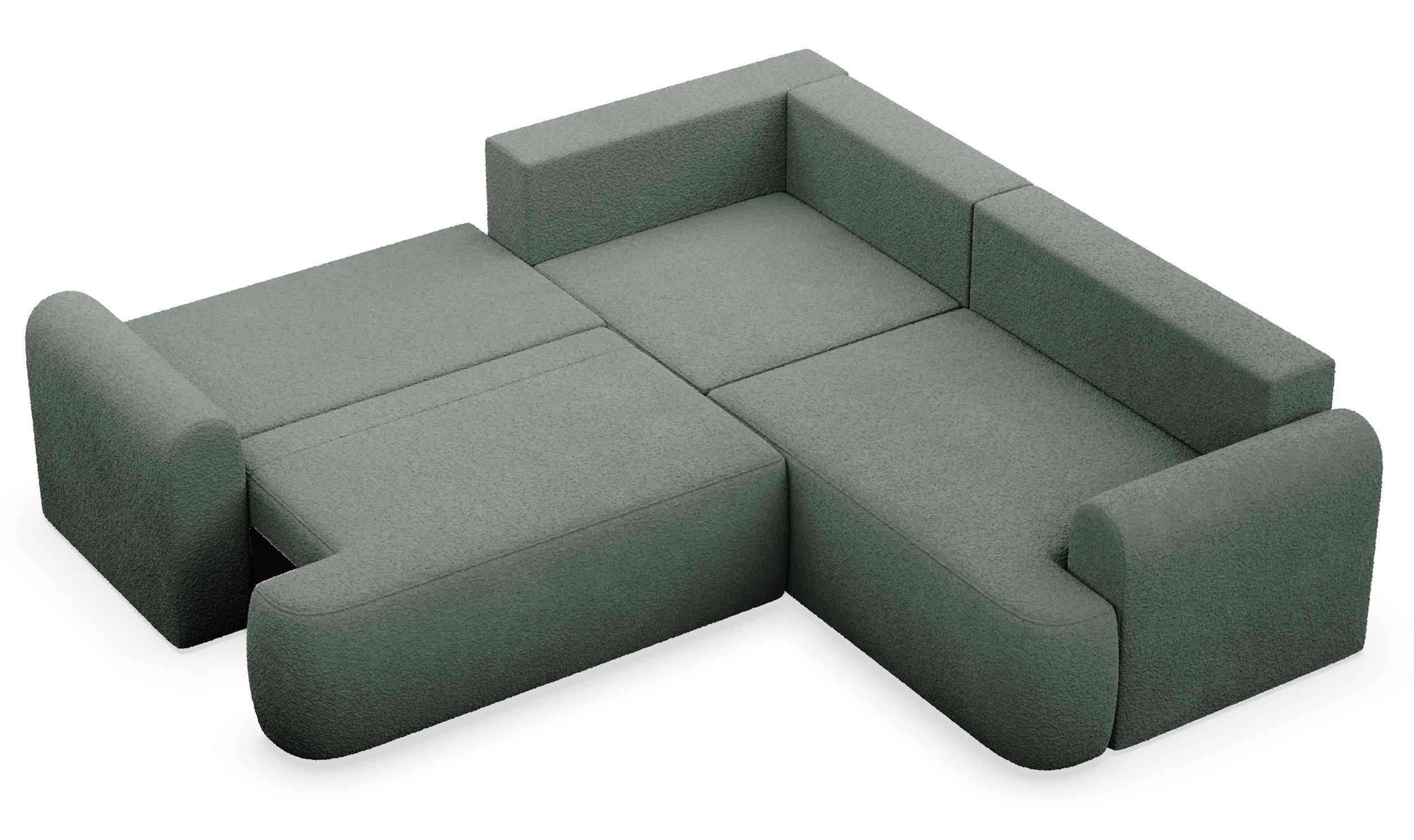 selsey-kaveo-ecksofa-mit-schlaffunktion-l-f-rmig-universell-dunkelgr-ner-samt image 3