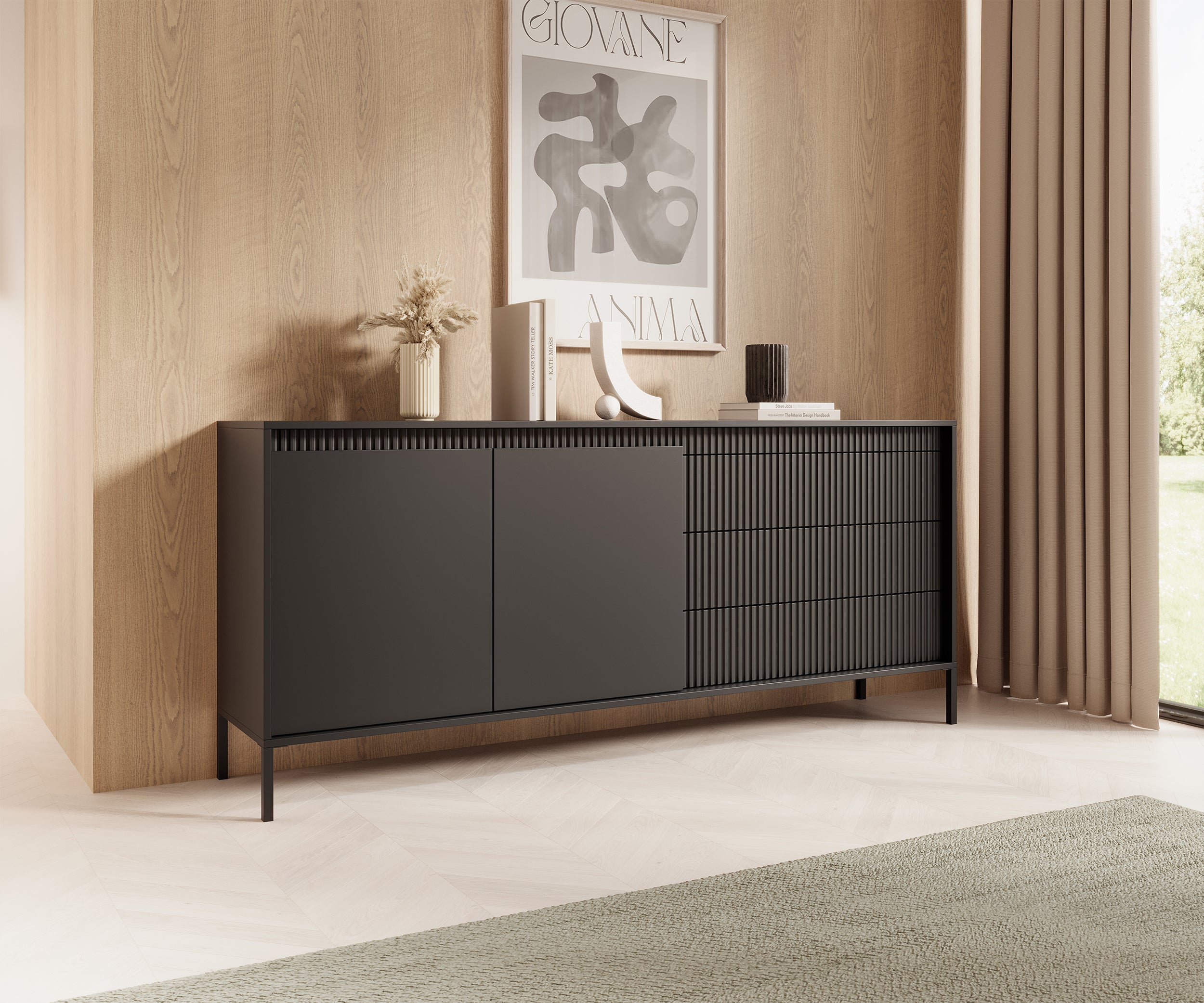 selsey-falsetto-zweit-rige-kommode-187-cm-mit-3-schubladen-geriffelte-fronten-sc image 4
