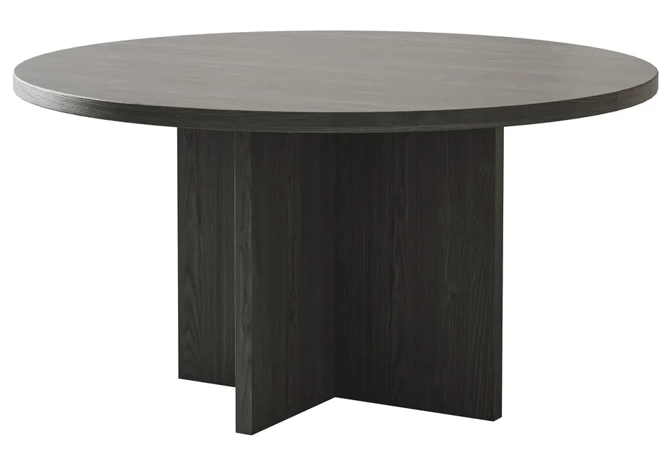 selsey-couchtisch-ovo-rund-76-cm-esche-portland-schwarz image 1