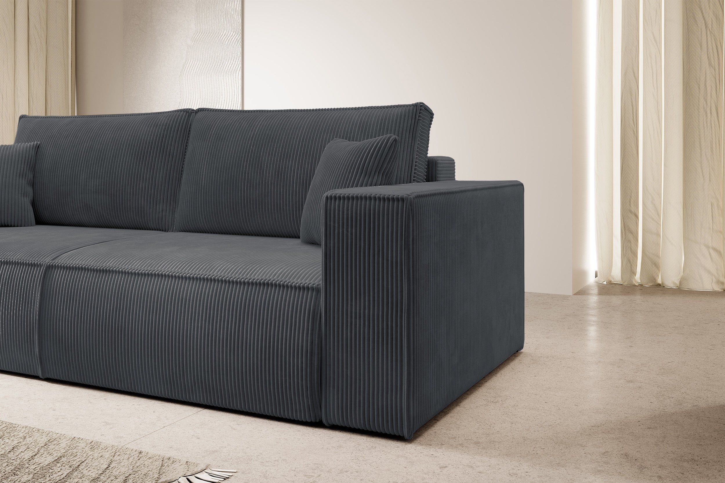 selsey-farese-3-sitzer-schlafsofa-ausklappbar-mit-stauraum-grauer-cord image 3
