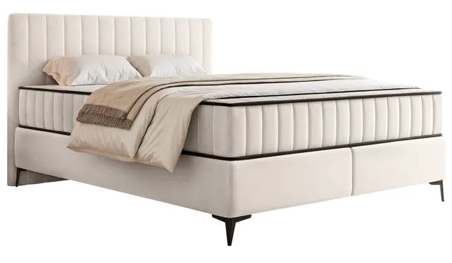 selsey-mufasso-kontinentales-bett-180x200-cm-mit-stauraum-cremefarbener-wasserab image 1