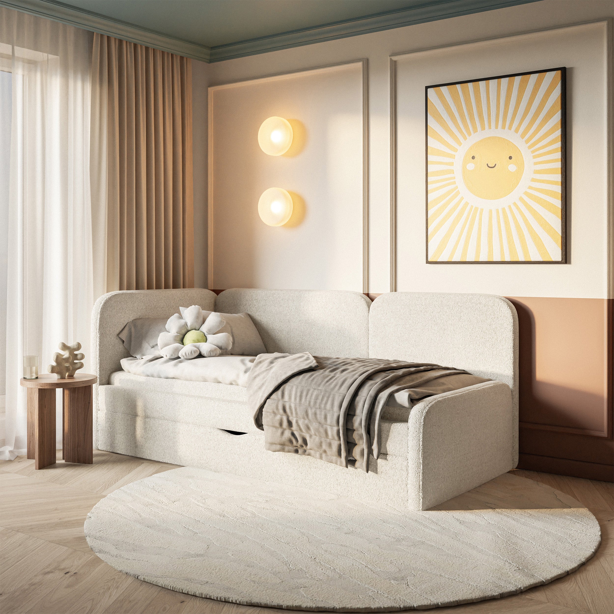 selsey-cuddy-jugendbett-90x200-cm-linksseitig-mit-matratze-und-box-hellbeiger-hy image 2
