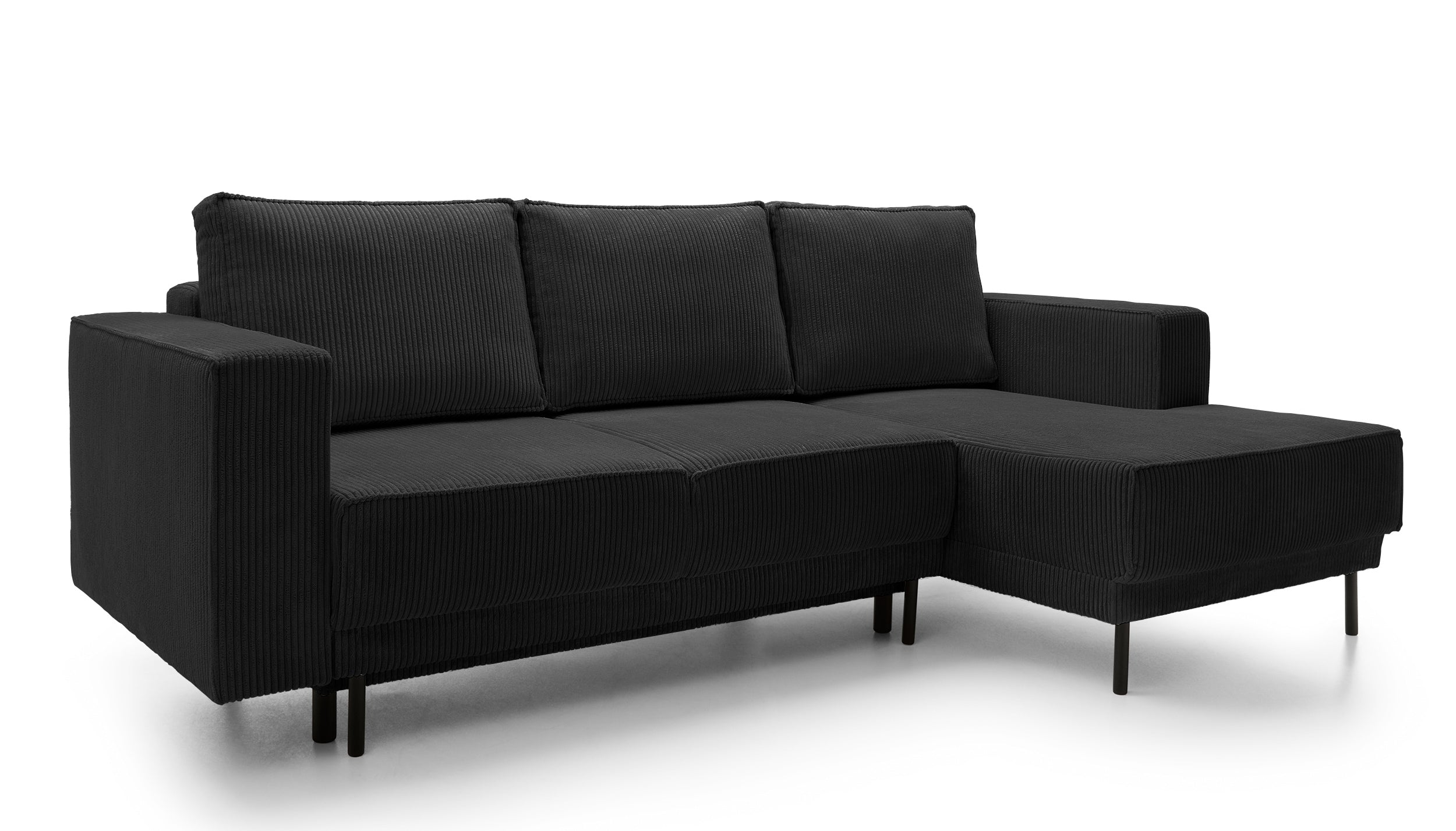 selsey-rodario-mini-ecksofa-l-form-mit-schlaffunktion-und-stauraum-schwarzer-cor image 4