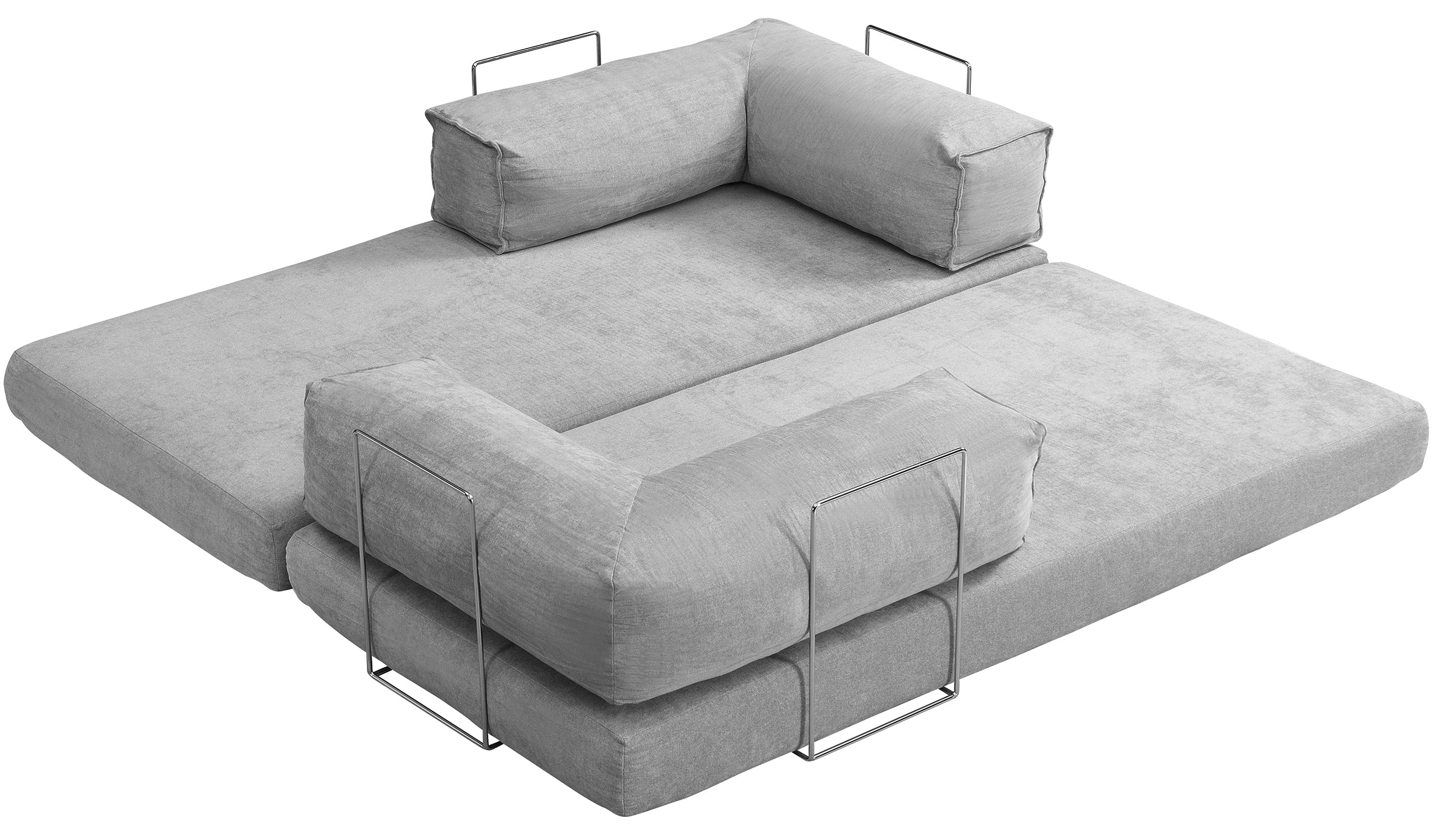 selsey-semassy-zweisitziges-schlafsofa-hellgrau-chenille-metallrahmen image 4