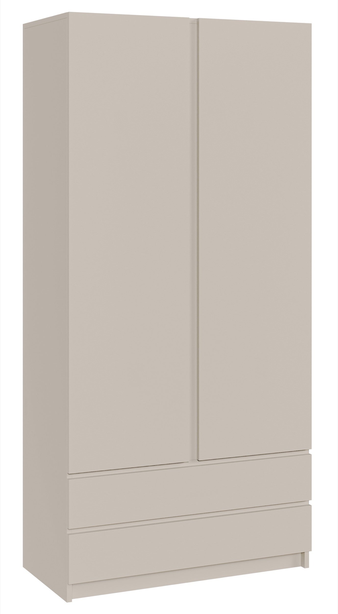 selsey-bemmi-garderobenschrank-zweit-rig-100-cm-kaschmir-mit-zwei-schubladen image 1