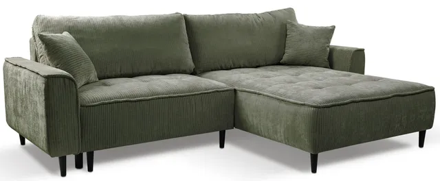 selsey-blues-ecksofa-mit-schlaffunktion-l-f-rmig-rechts-salbeigr-ner-cordstoff-m image 1