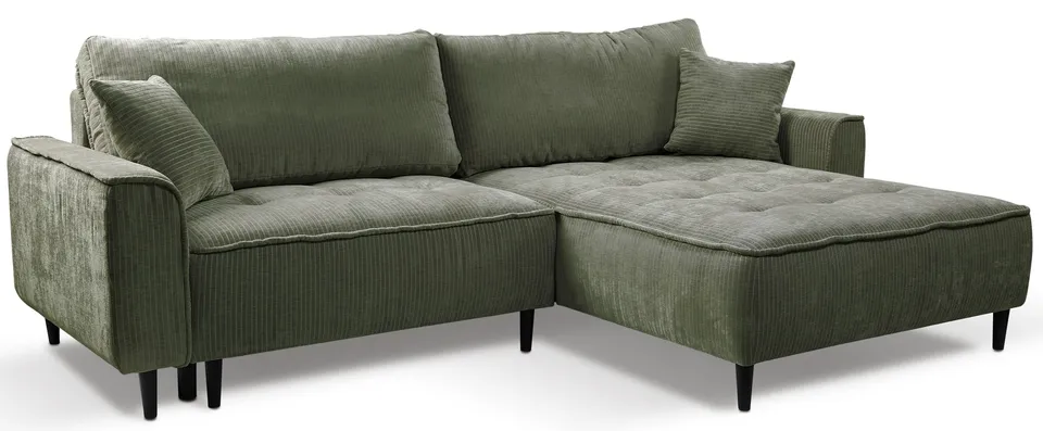 selsey-blues-ecksofa-mit-schlaffunktion-l-f-rmig-rechts-salbeigr-ner-cordstoff-m image 1