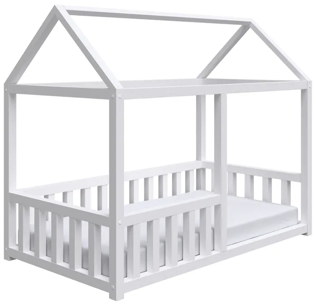 selsey-vistena-hausbett-75x160-cm-mit-matratze-wei image 1