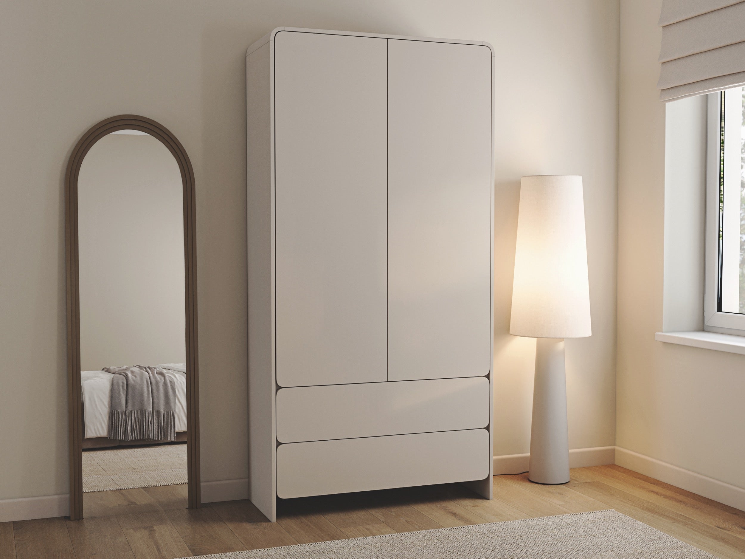 selsey-lummo-zweifl-geliger-kleiderschrank-mit-zwei-schubladen-100-cm-kaschmir image 6