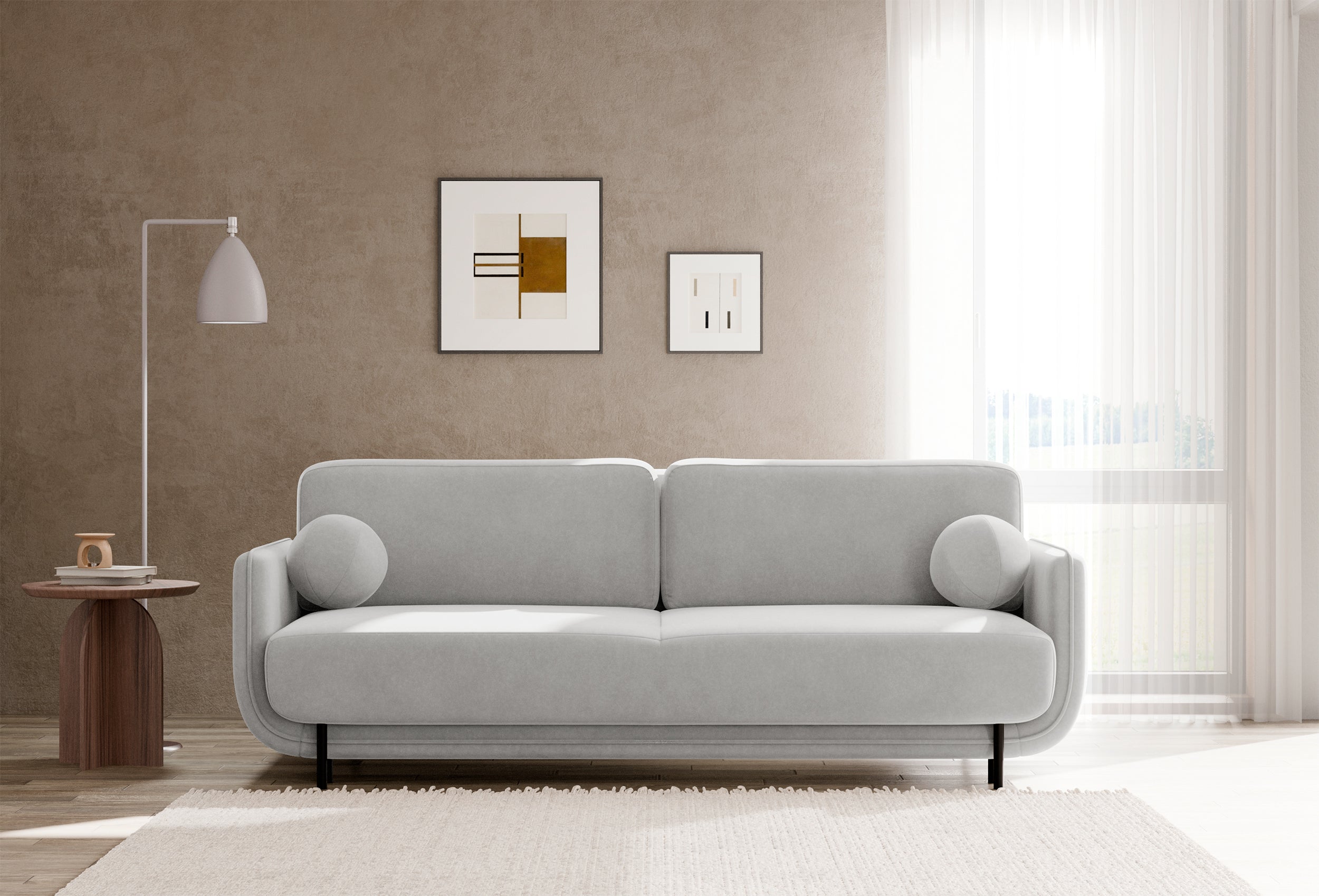 selsey-ovals-dreisitziges-schlafsofa-hellgrau-samt image 5