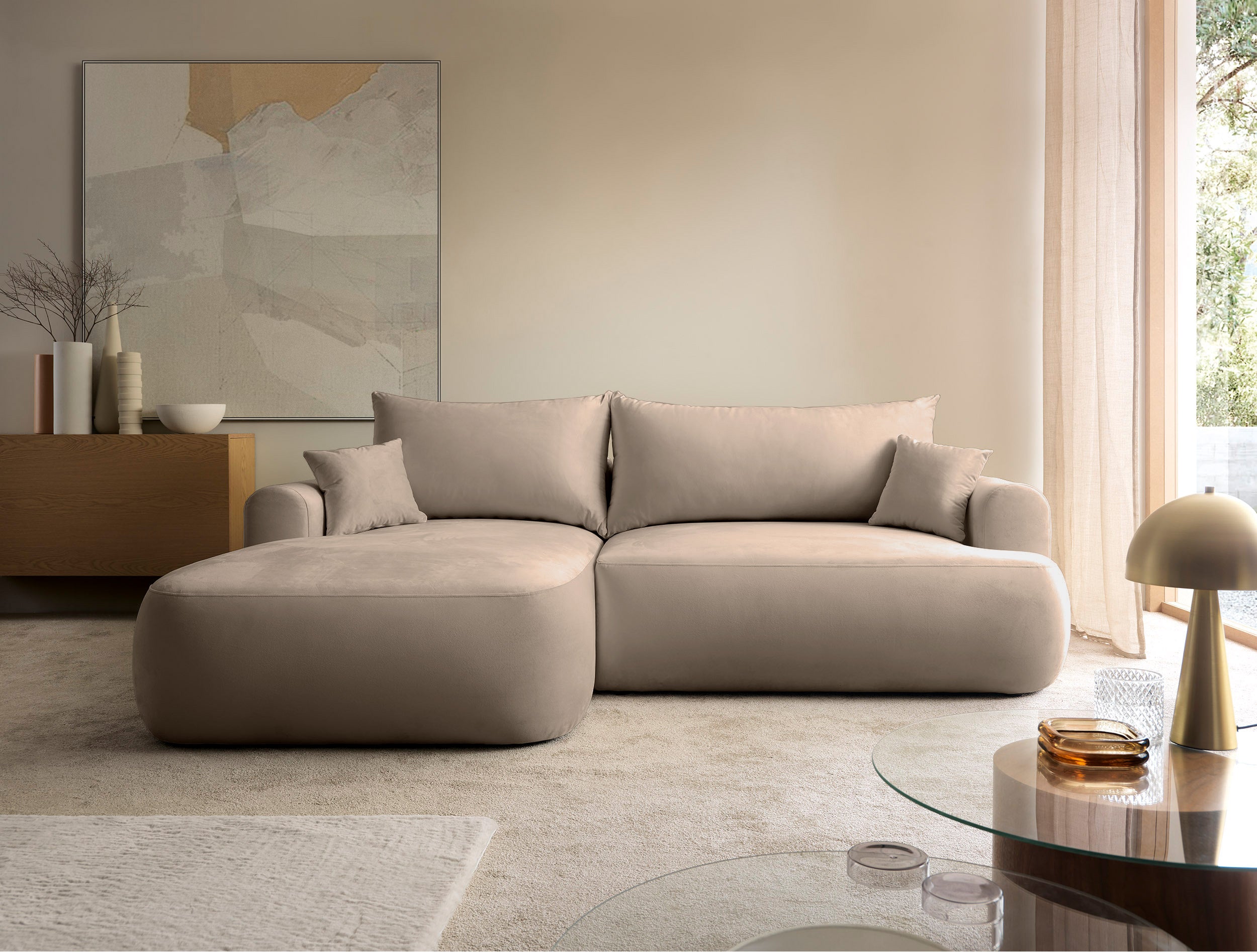 selsey-ovo-ecksofa-links-l-form-mit-schlaffunktion-und-stauraum-beige-samt image 2
