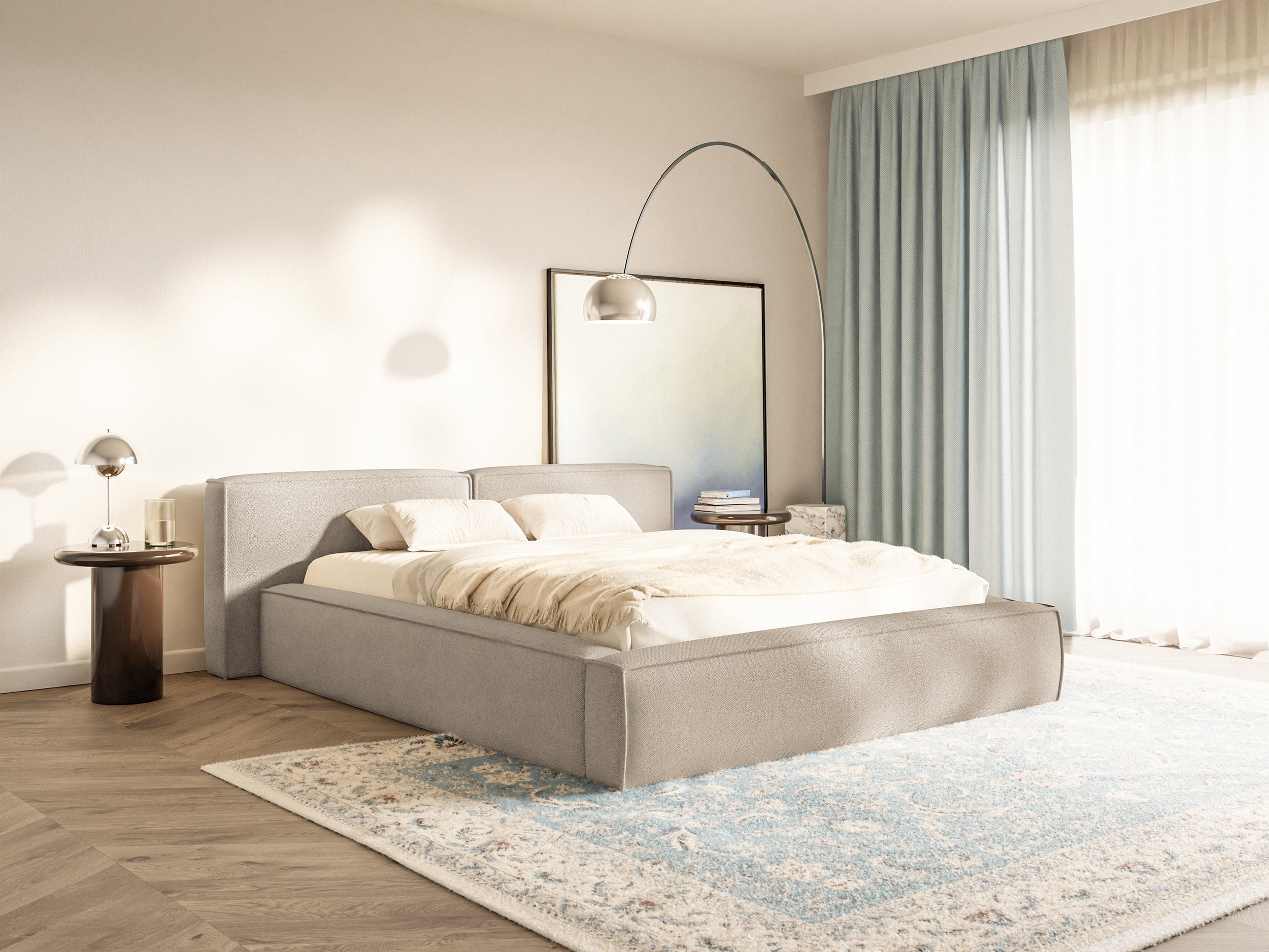selsey-tilves-low-polsterbett-160x200-cm-mit-stauraum-beige-chenille image 2