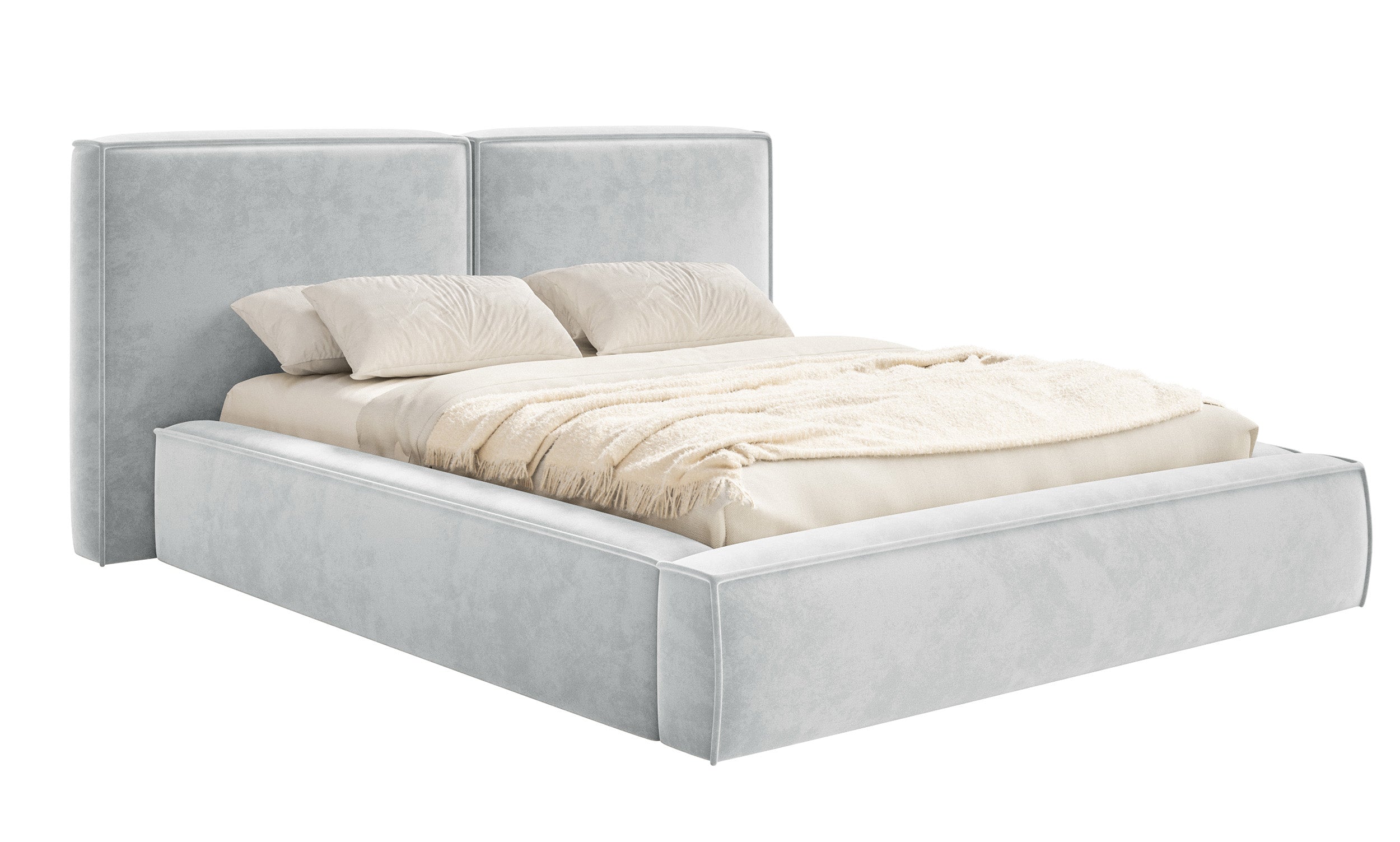 selsey-polsterbett-tilves-160x200-cm-mit-stauraum-hellgrauer-samt image 1