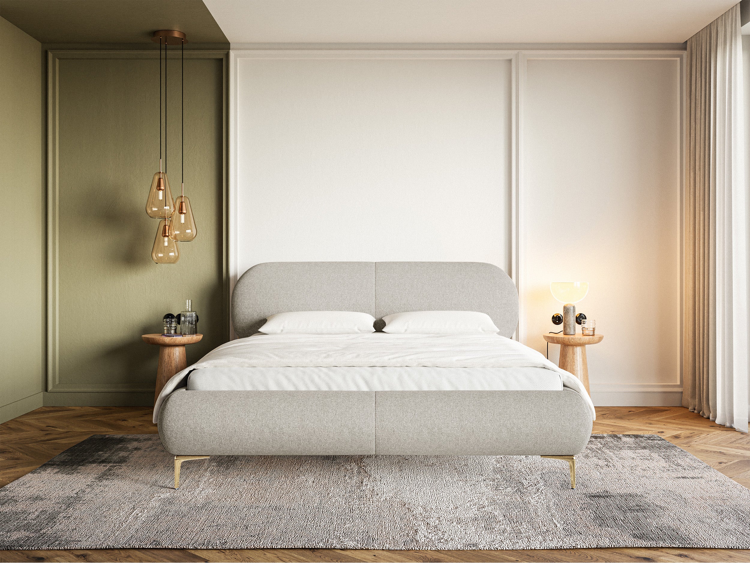 selsey-ovalle-polsterbett-160x200-cm-grau-beige-goldene-beine image 2