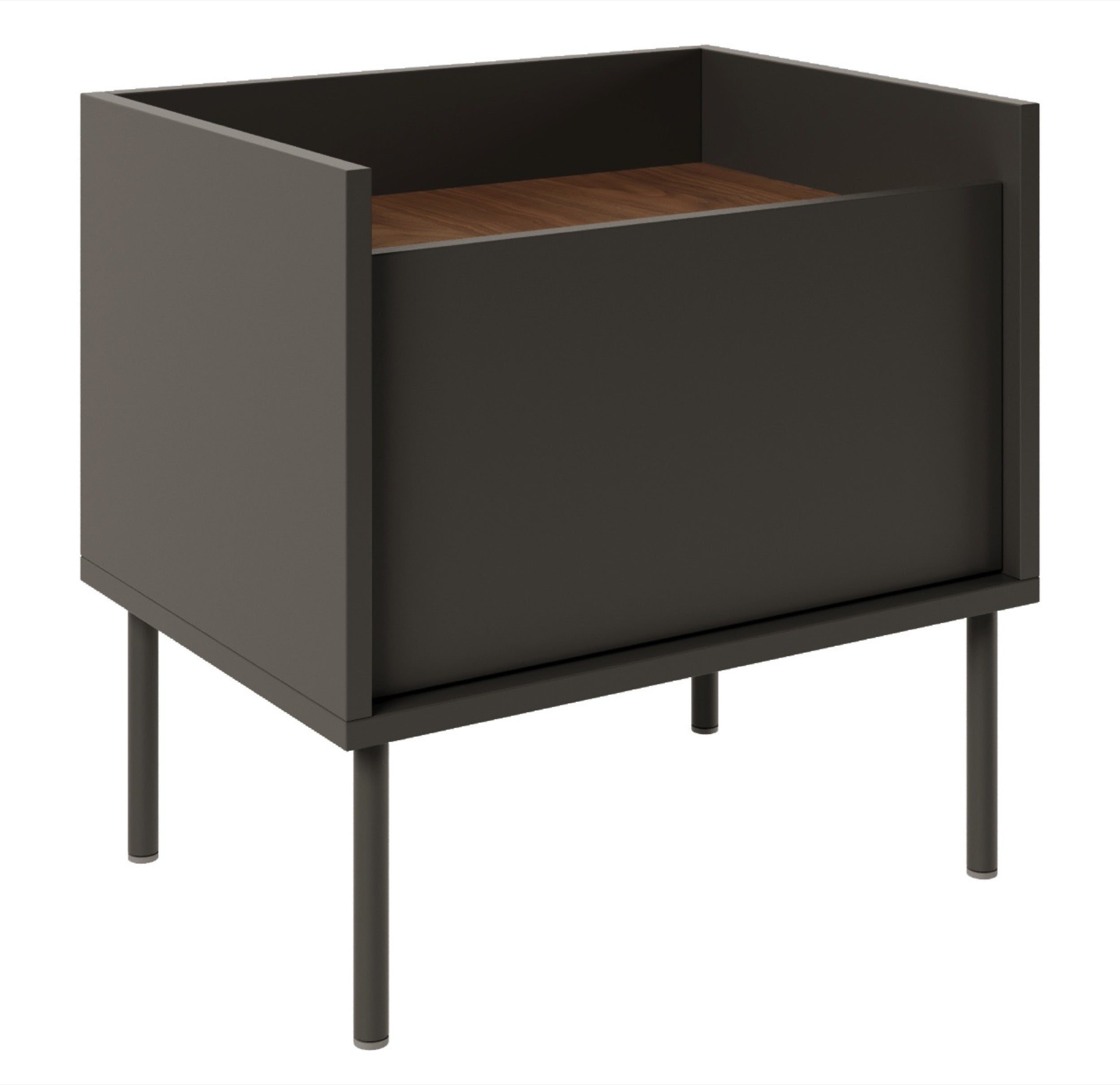 selsey-tovi-nachttisch-mit-einer-t-r-50-cm-schwarz-wisconsin-nussbaum image 1