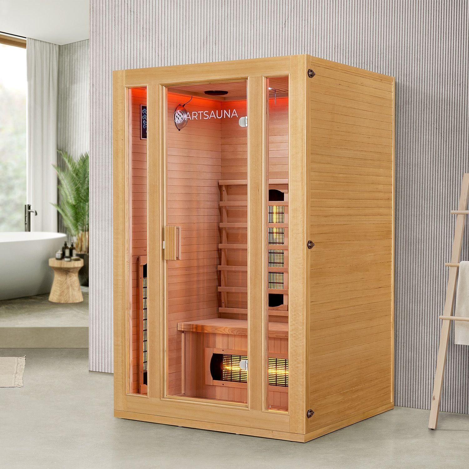 juskys-infrarotkabine-nyborg-s120v-dual-technologie-5-vollspektrumstrahler image 4