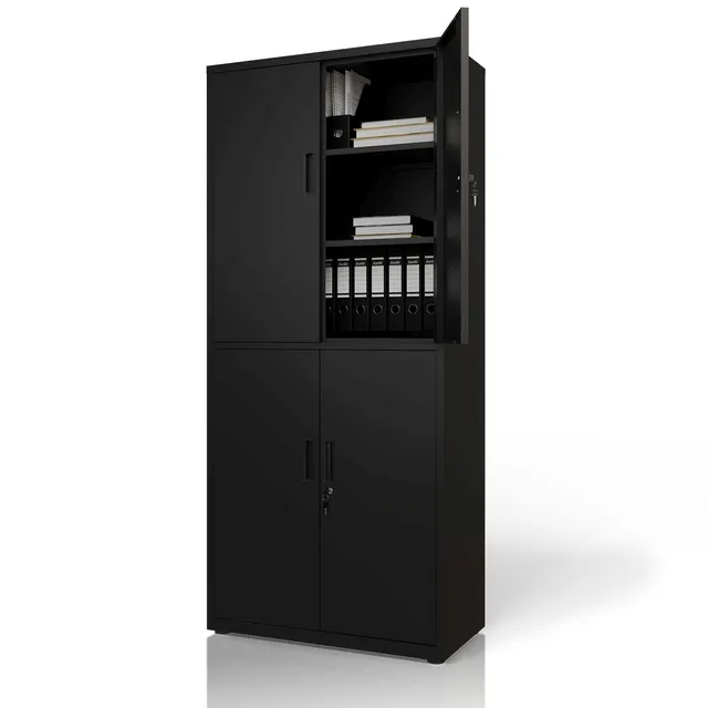 juskys-aktenschrank-aus-metall-schwarz-abschlie-bar-mit-cam-lock image 1