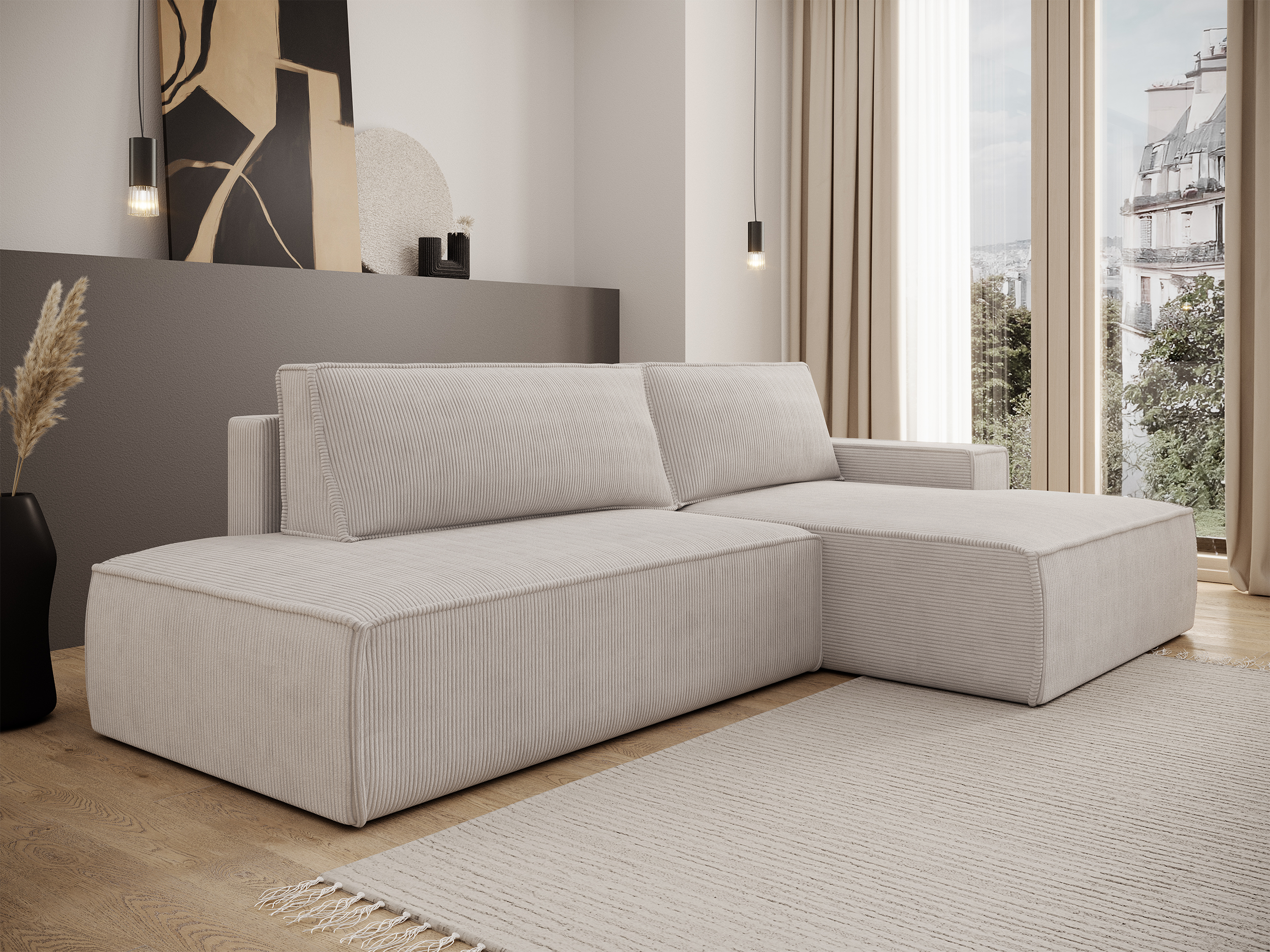selsey-felicjo-ecksofa-mit-schlaffunktion-l-form-rechts-mit-stauraum-grau-beige- image 2