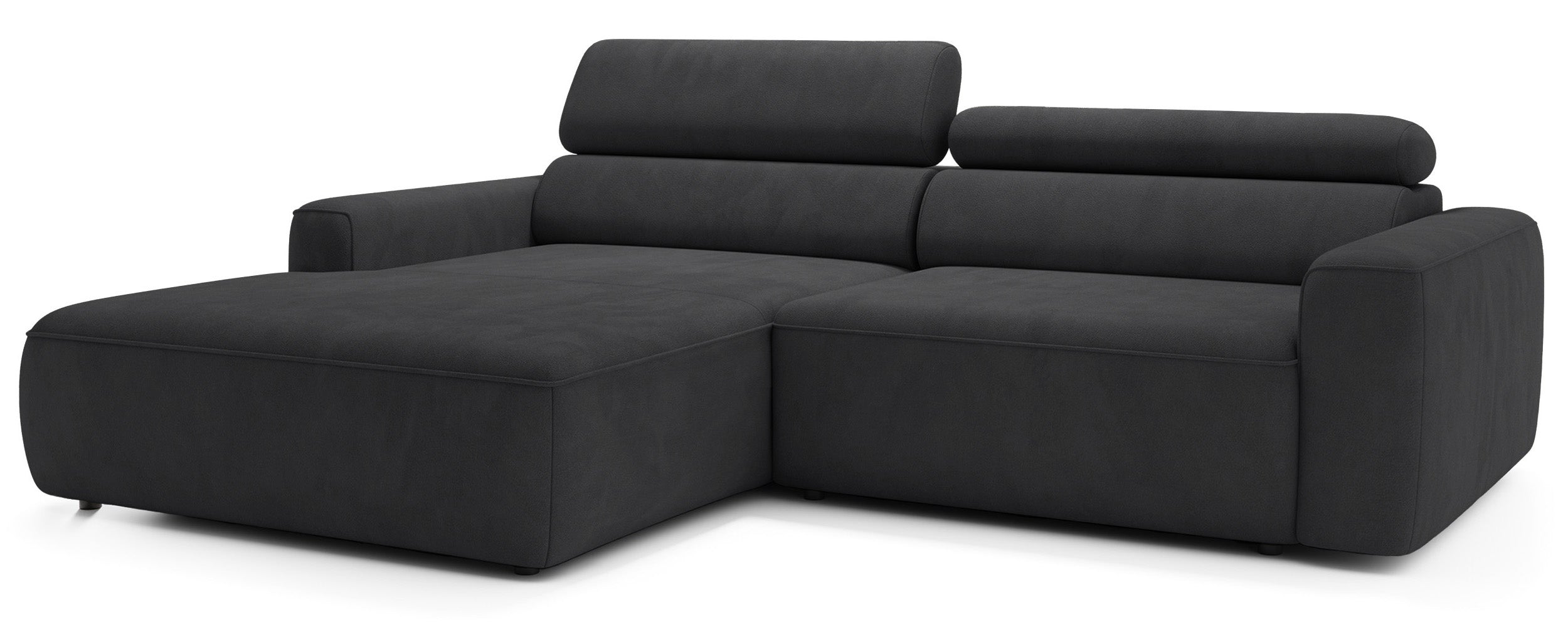 selsey-fando-ecksofa-l-form-links-dunkelgrauer-samt-mit-elektrischem-auszug image 4
