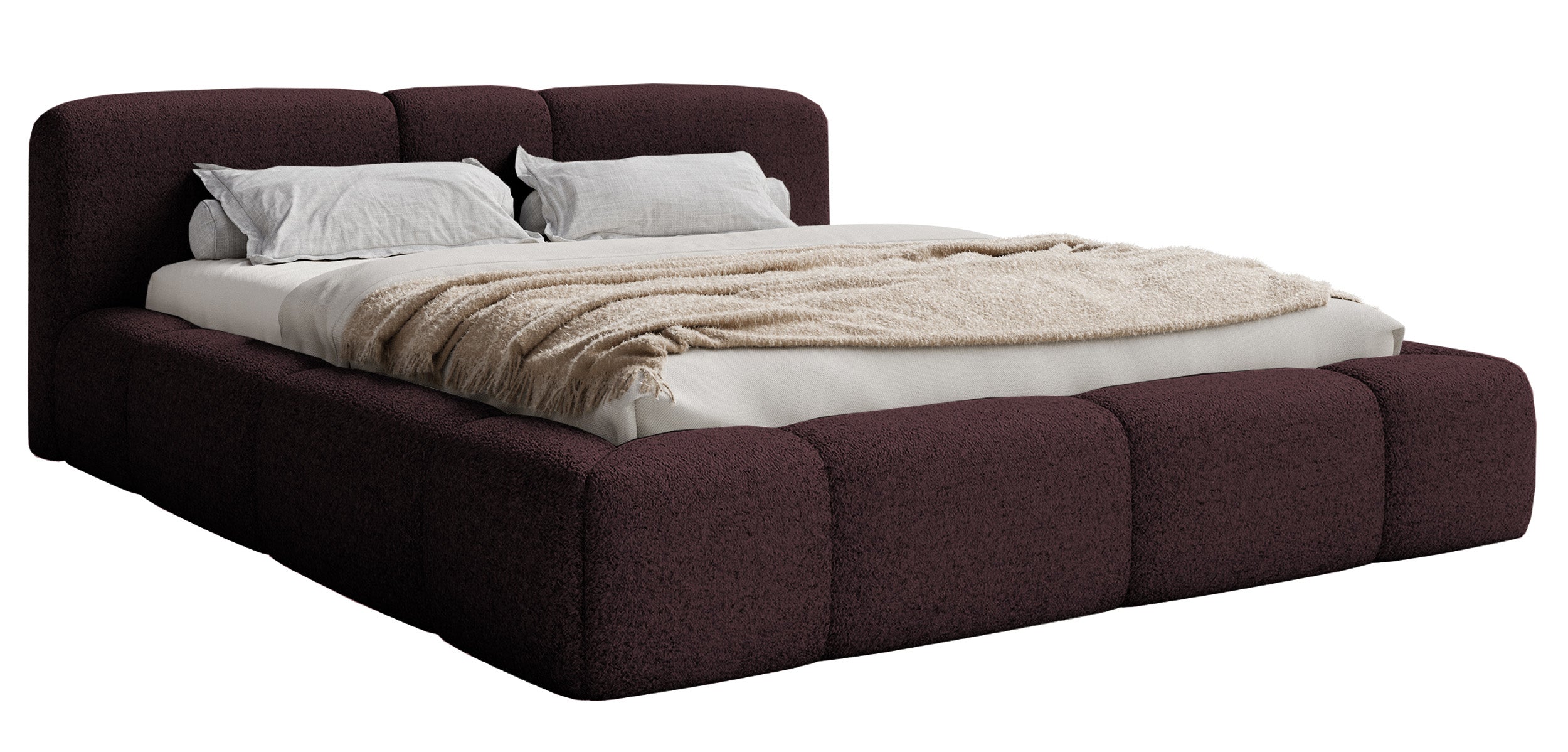 selsey-bowia-polsterbett-140x200-cm-mit-stauraum-burgunderroter-samt image 1