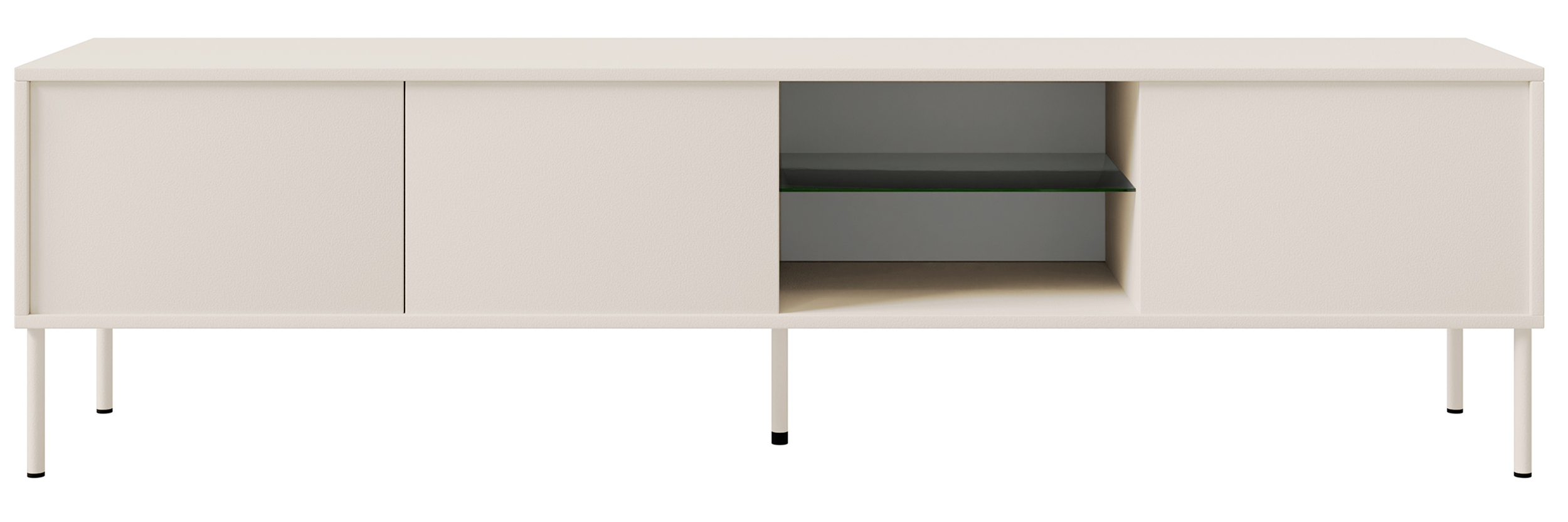 selsey-modity-tv-schrank-175-cm-kaschmir-mit-glasablage-und-beleuchtung image 3