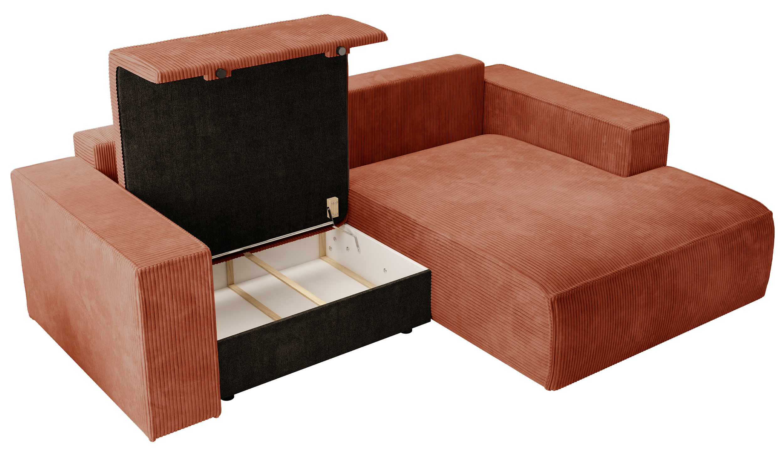 selsey-farese-mini-ecksofa-mit-schlaffunktion-rechts-l-form-mit-stauraum-kupfer- image 3