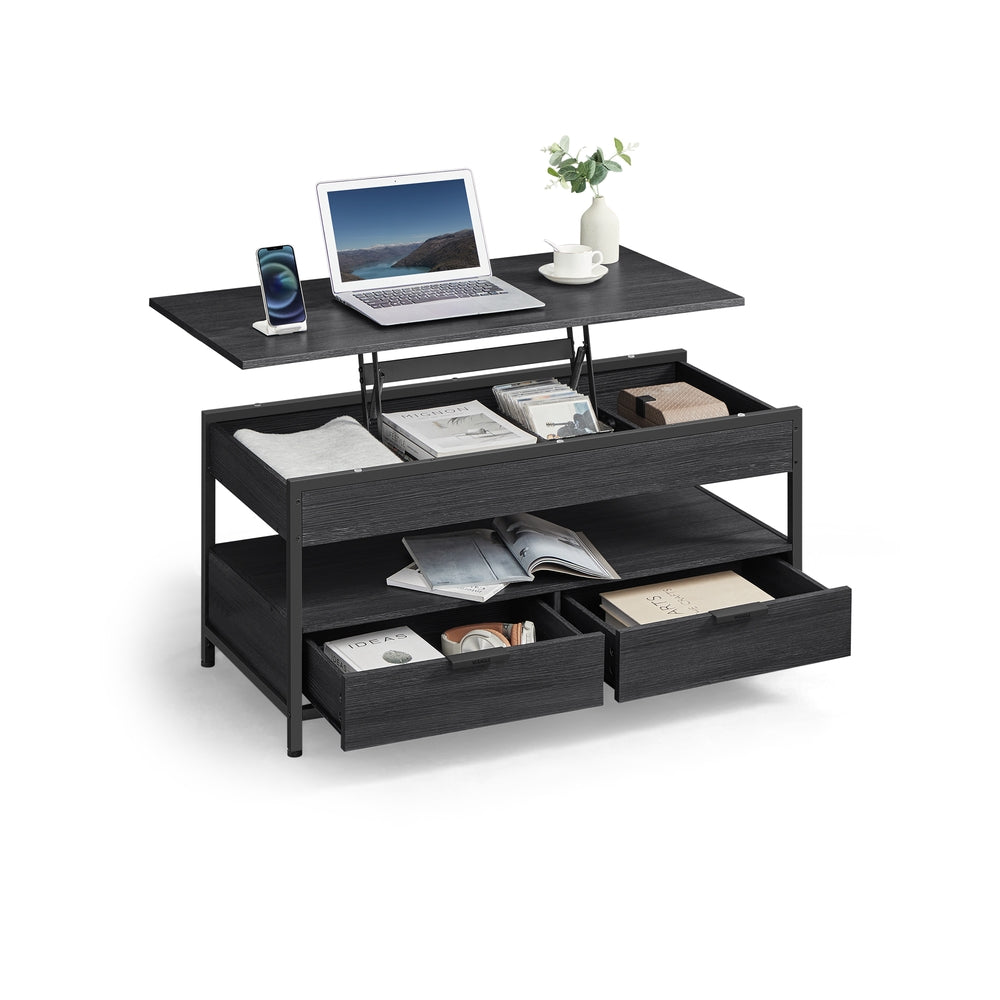 vasagle-couchtisch-mit-schubladen-couchtisch-f-r-wohnzimmer image 3
