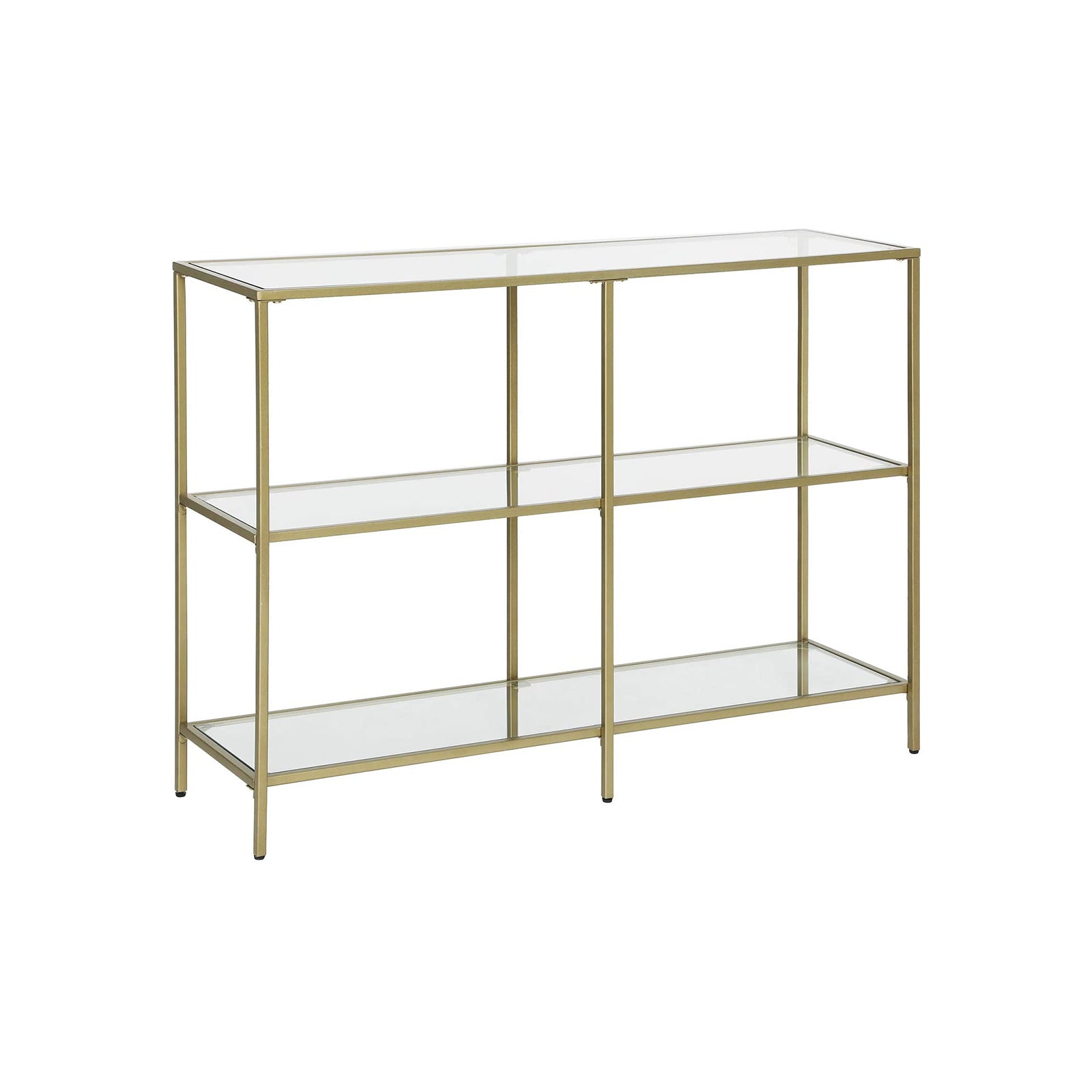vasagle-konsolentisch-aus-hartglas-in-gold image 1