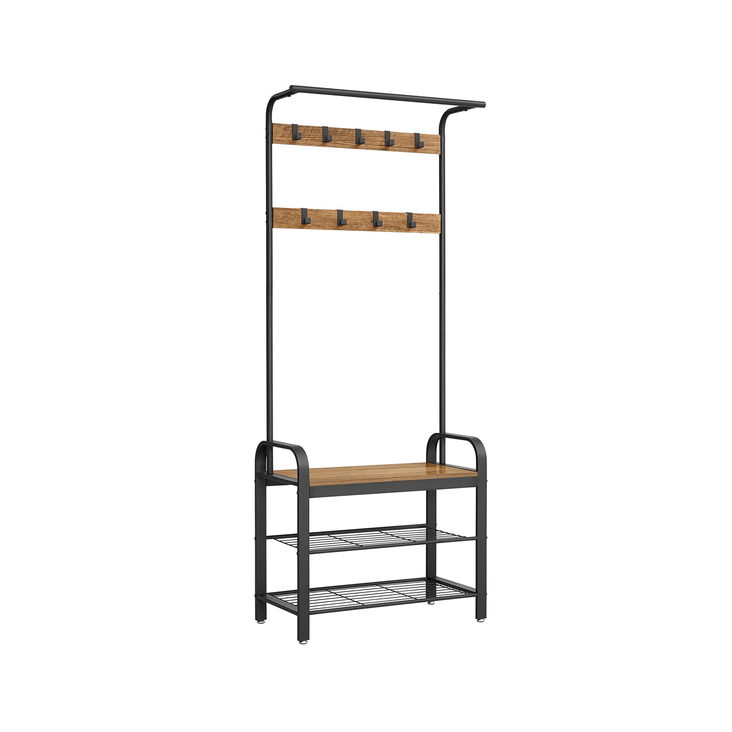 vasagle-garderobenst-nder-183-cm-hoch-mit-schuhregal-und-sitzfl-che-greige-grau image 5