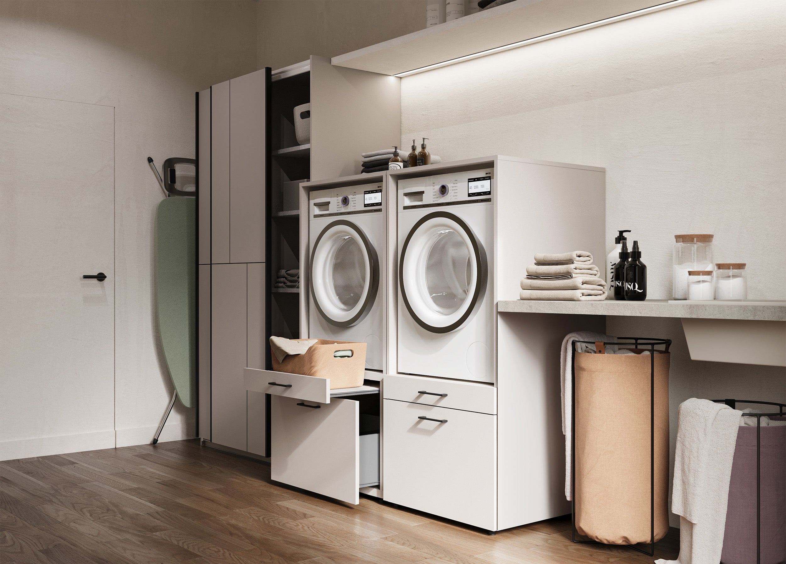 selsey-aza-waschmaschinenschrank-mit-schublade-kaschmir-regal image 4