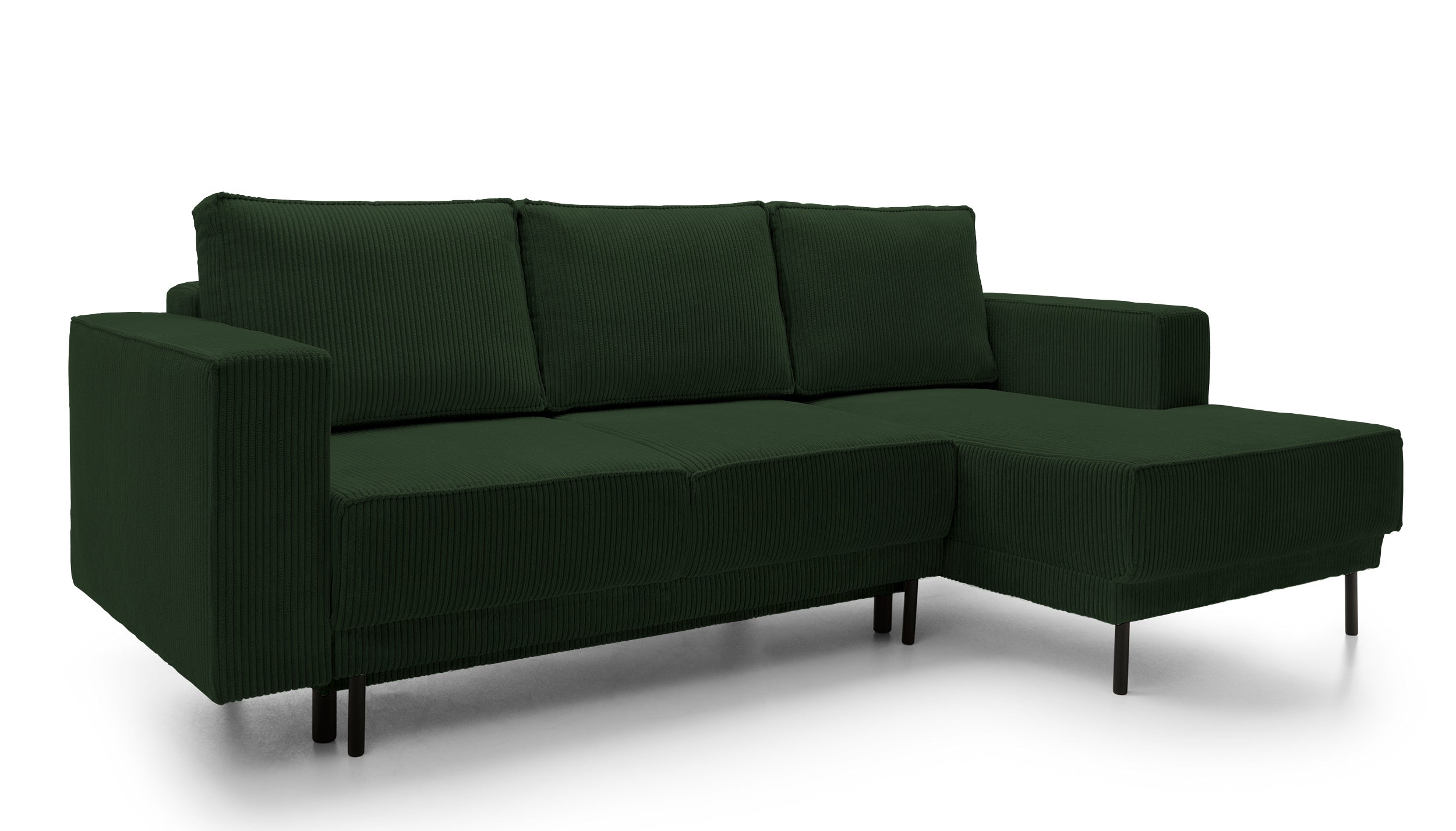 selsey-rodario-mini-ecksofa-mit-schlaffunktion-dunkelgr-ner-cord-rechts-l-form-m image 4