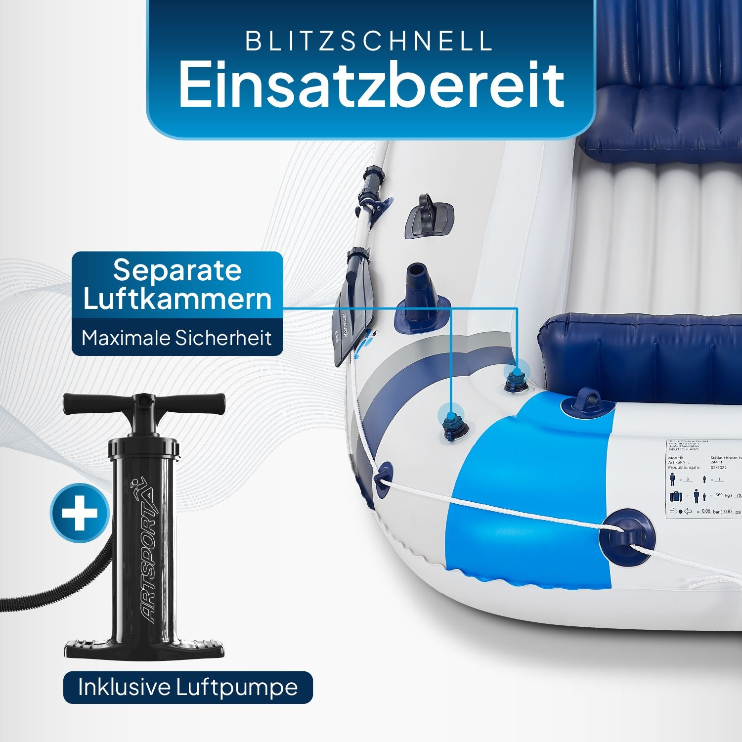 juskys-schlauchboot-paddelboot-3-22-m-mit-zwei-sitzb-nken-4-personen-360-kg image 5