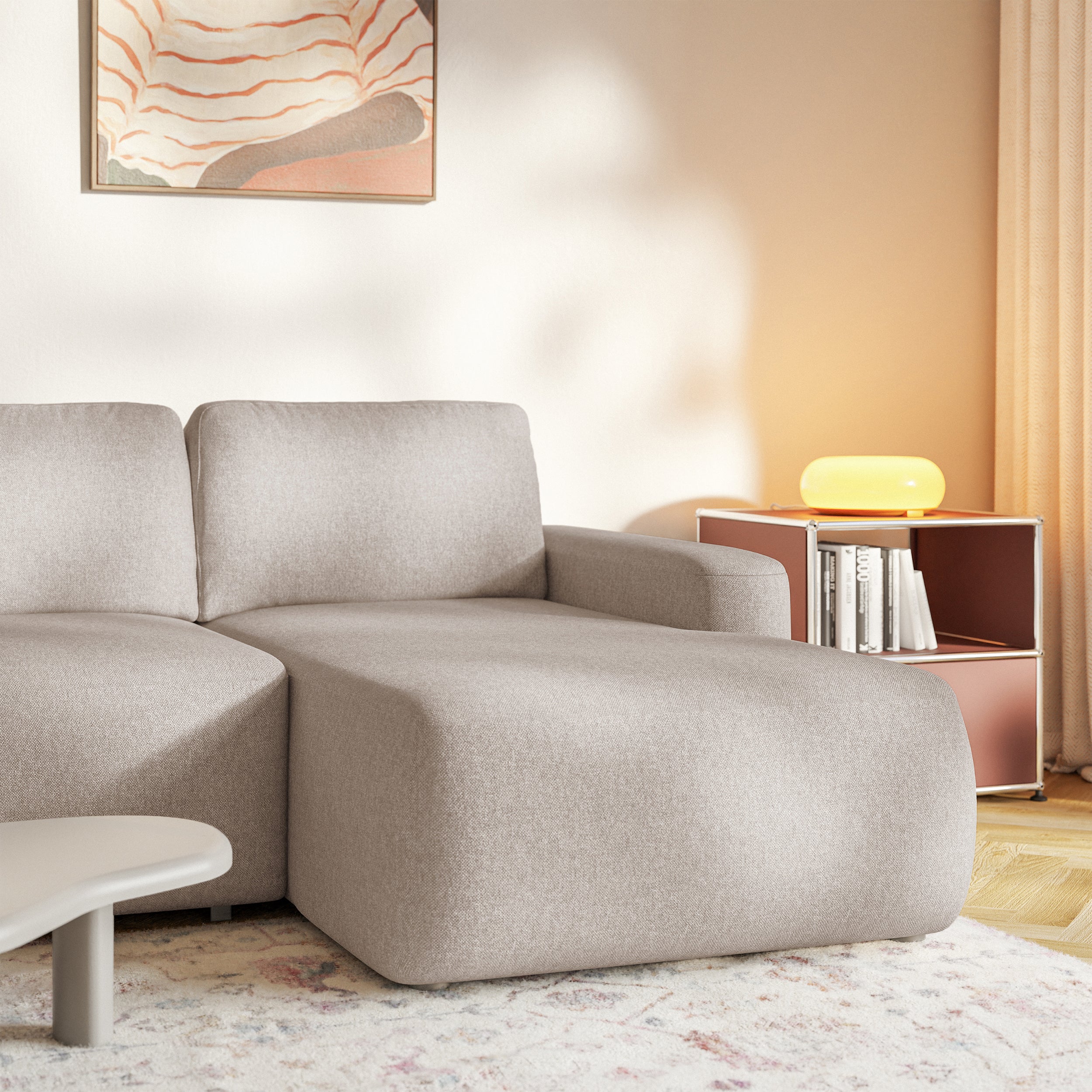 selsey-carnos-mini-ecksofa-l-form-rechts-mit-schlaffunktion-beige-chenille image 6