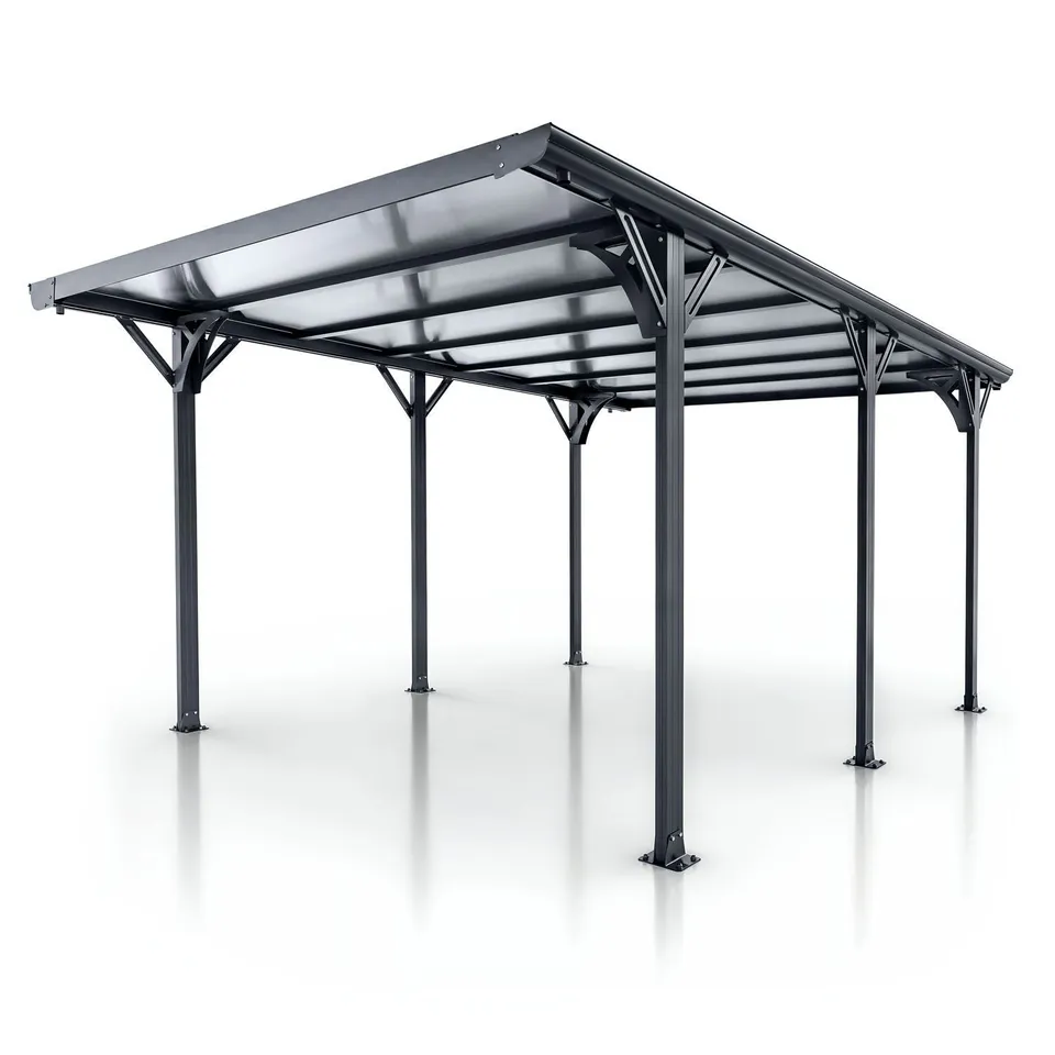 juskys-carport-5x3-m-mit-flachdach-alu-unterstand-diverse-modelle image 1