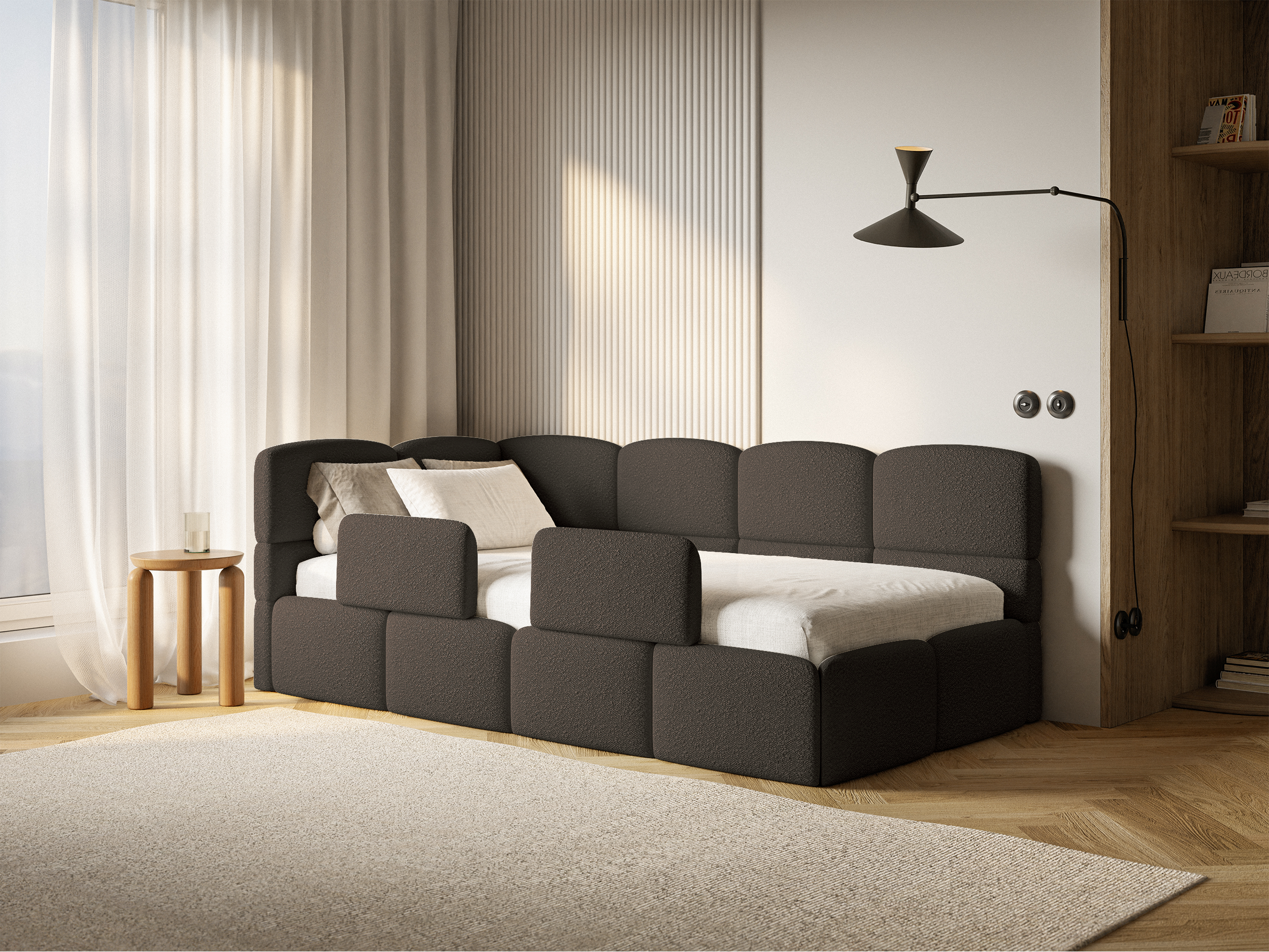 selsey-cloudy-jugendbett-90x200-cm-links-mit-stauraum-braunes-boucl image 4