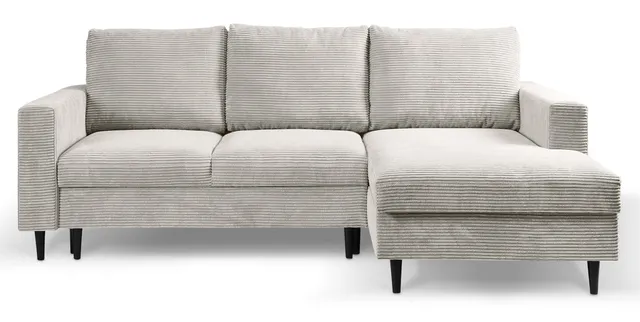 selsey-nalika-ecksofa-mit-schlaffunktion-und-stauraum-rechts-hellbeiger-cord-l-f image 1