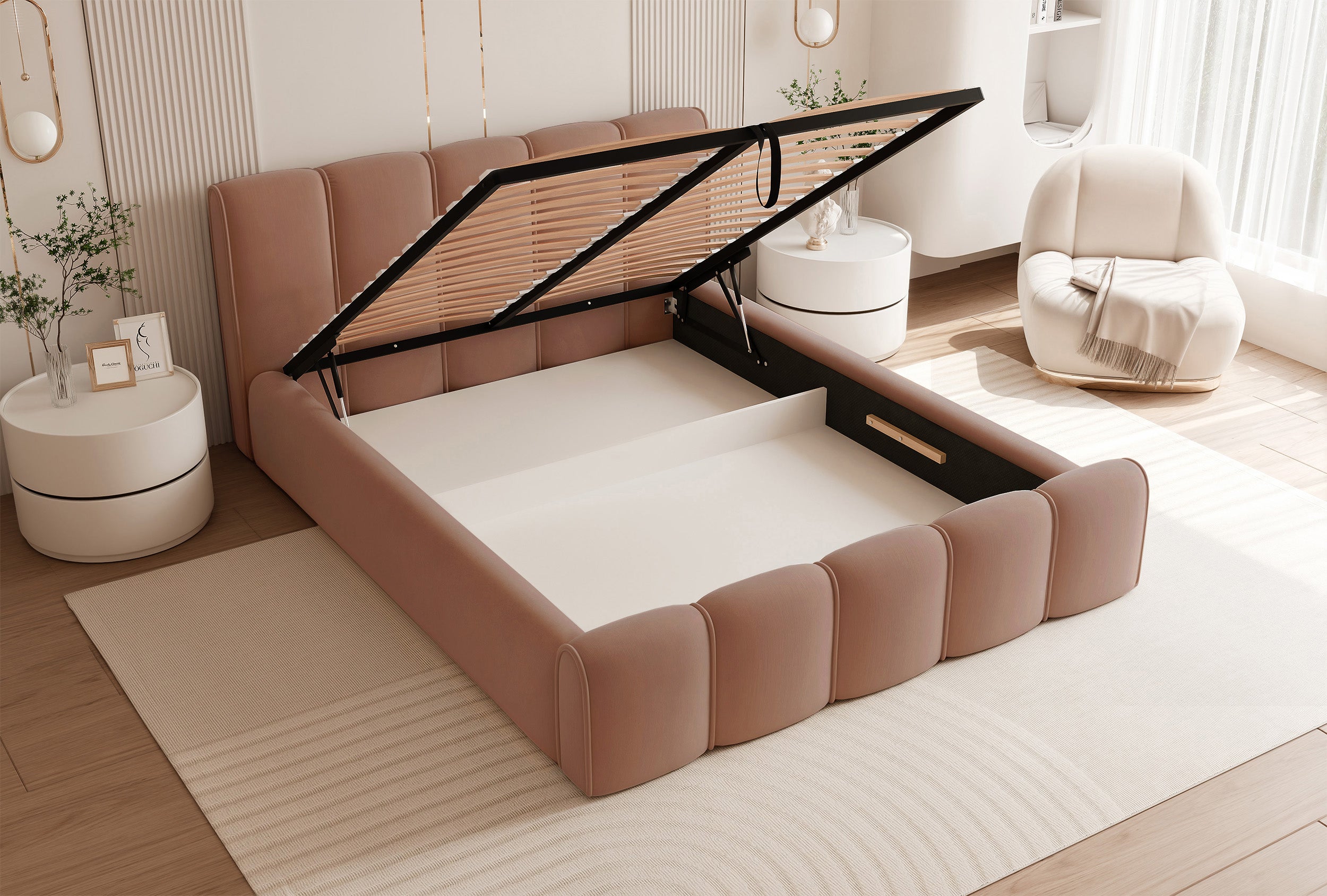 selsey-moenne-polsterbett-180x200-cm-mit-stauraum-lachsfarbener-wasserabweisende image 3