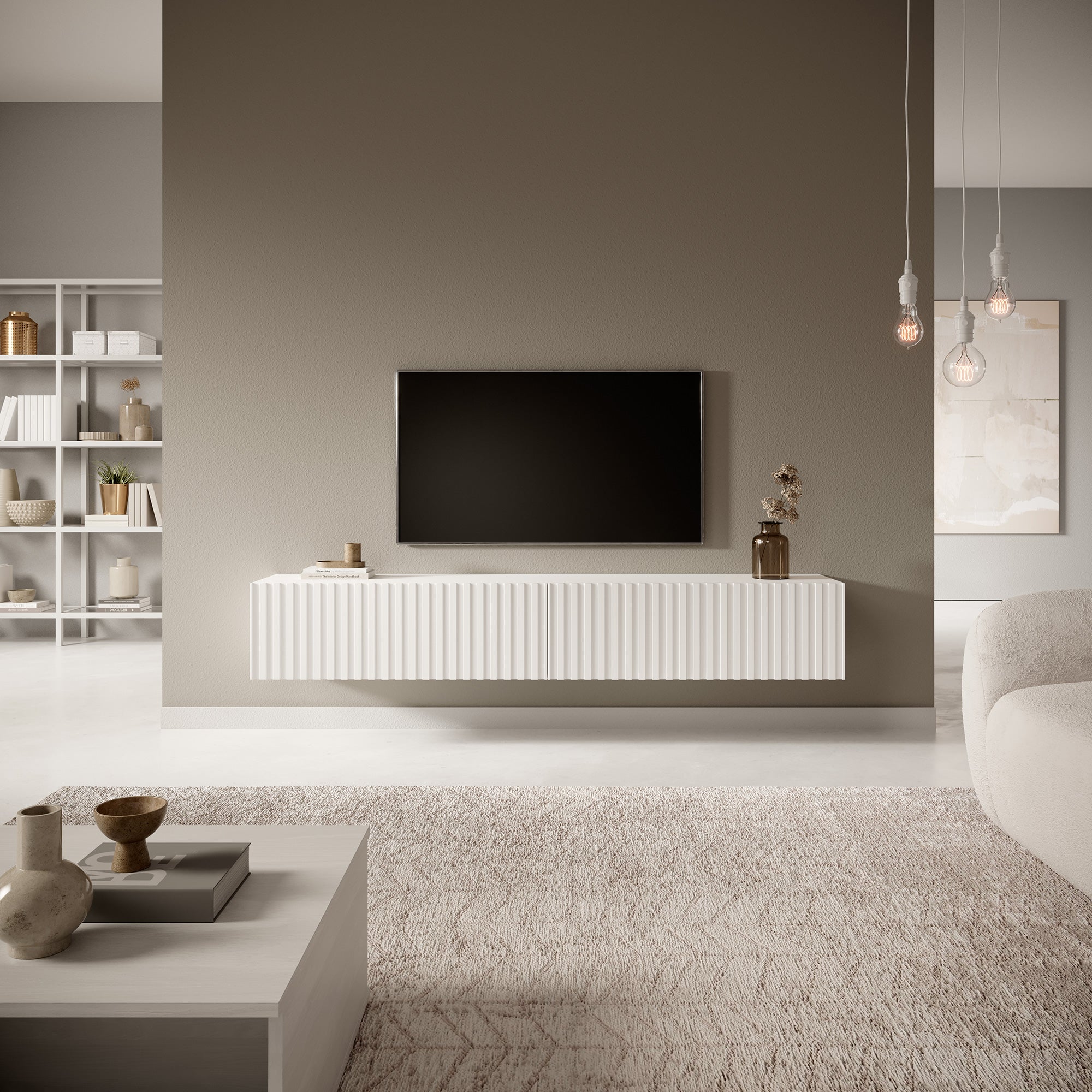 selsey-telire-tv-schrank-175-cm-wei-mit-lamellenfront image 2
